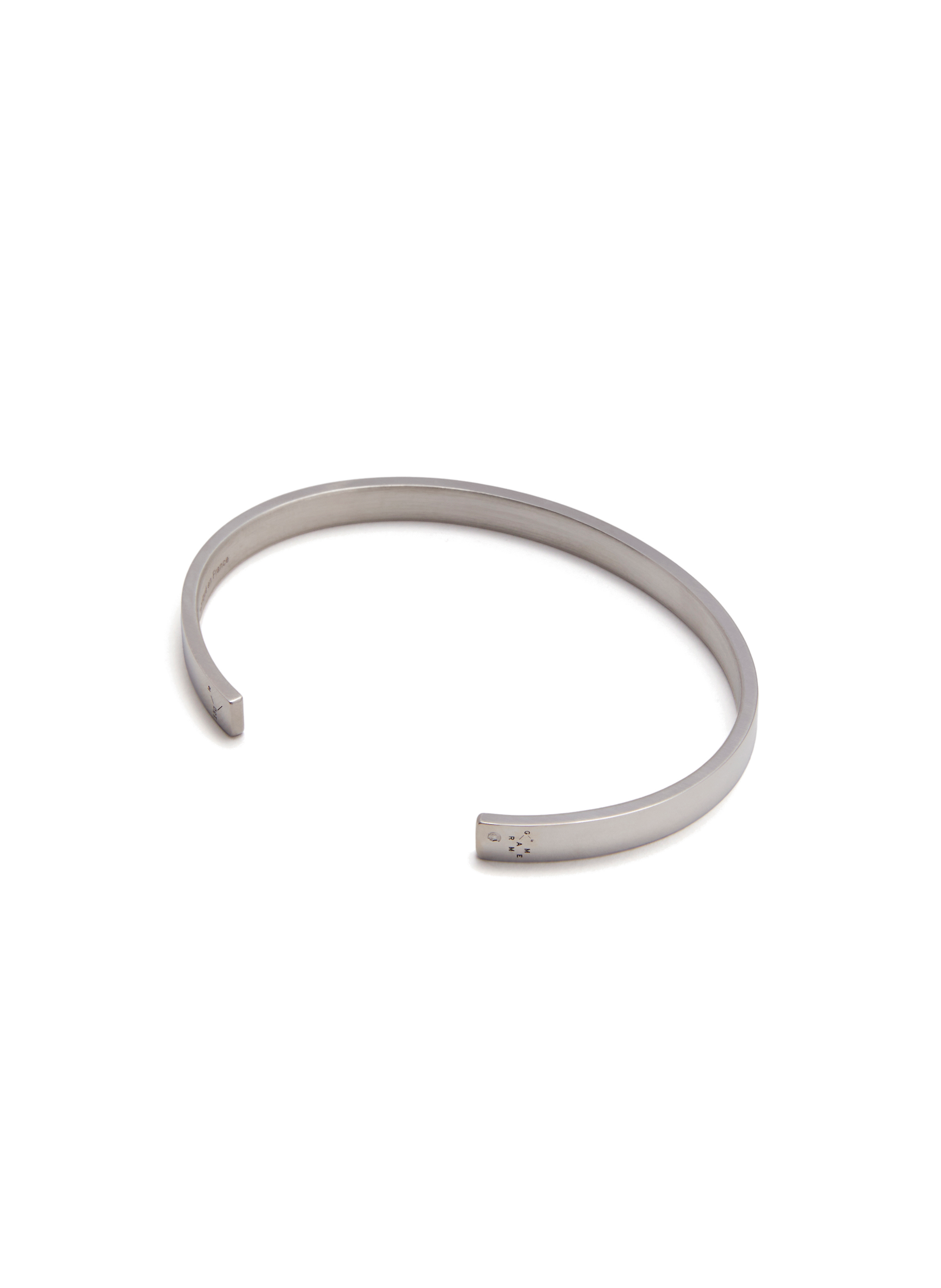Bracelet ruban 15g en argent poli