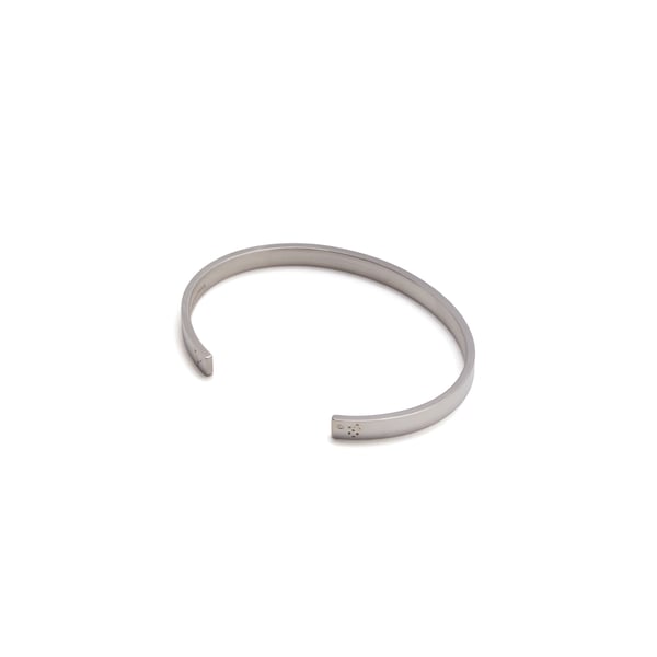Bracelet ruban 15g en argent poli