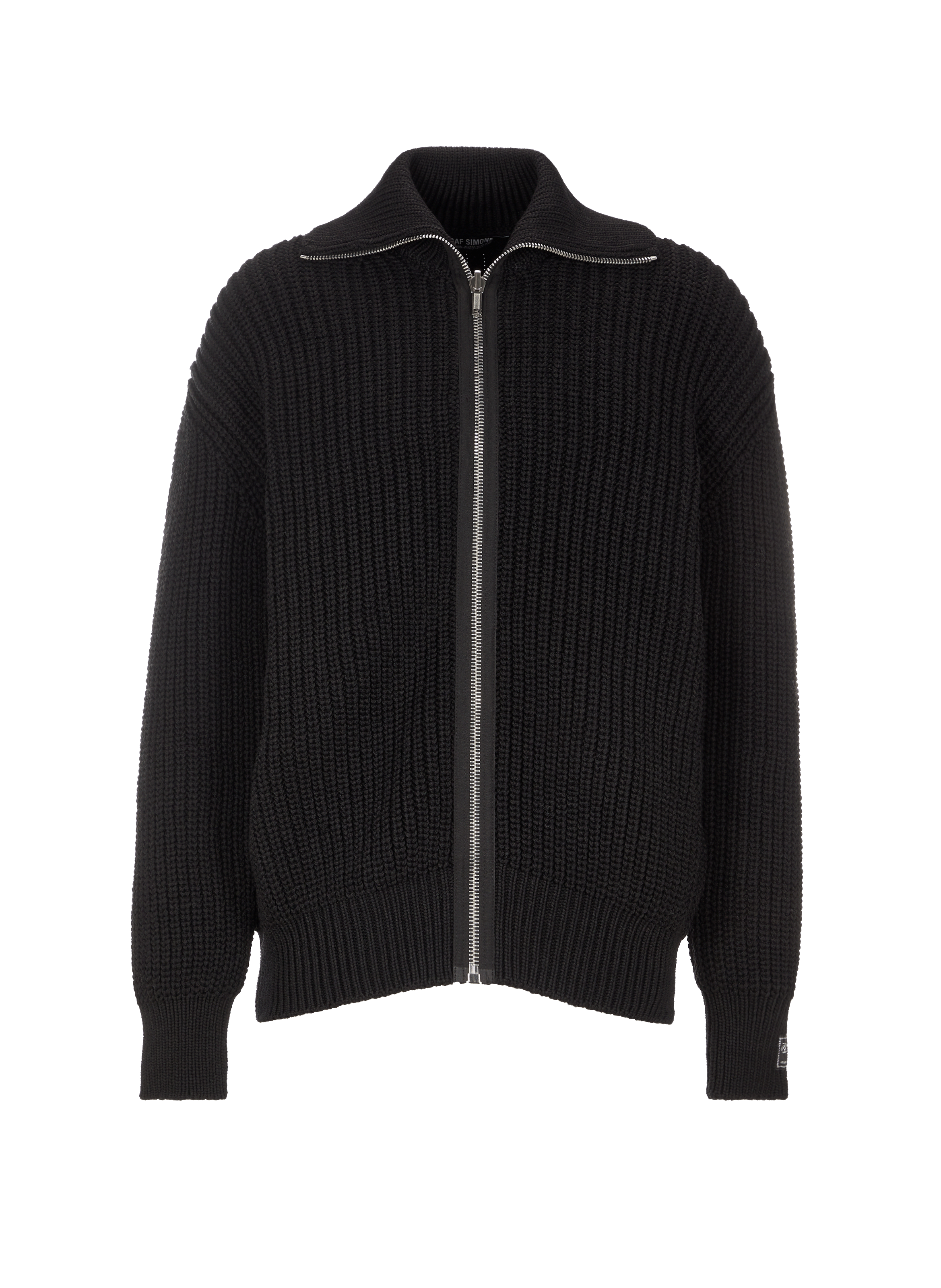 Pull oversize zippé en laine