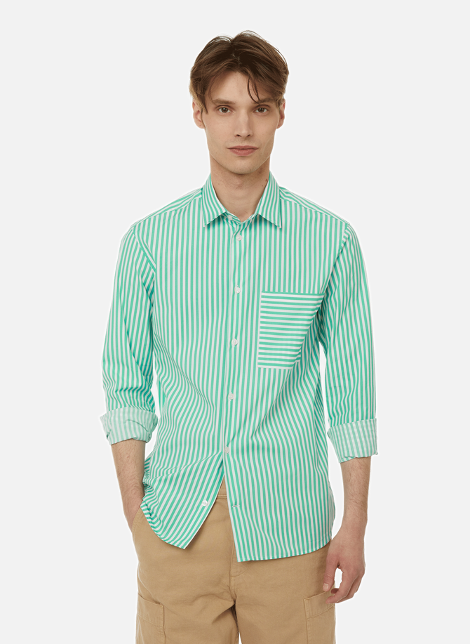 Striped cotton poplin shirt SAISON 1865