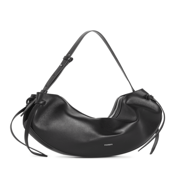 Yuzefi Fortune Cookie Large Leather Bag In Black