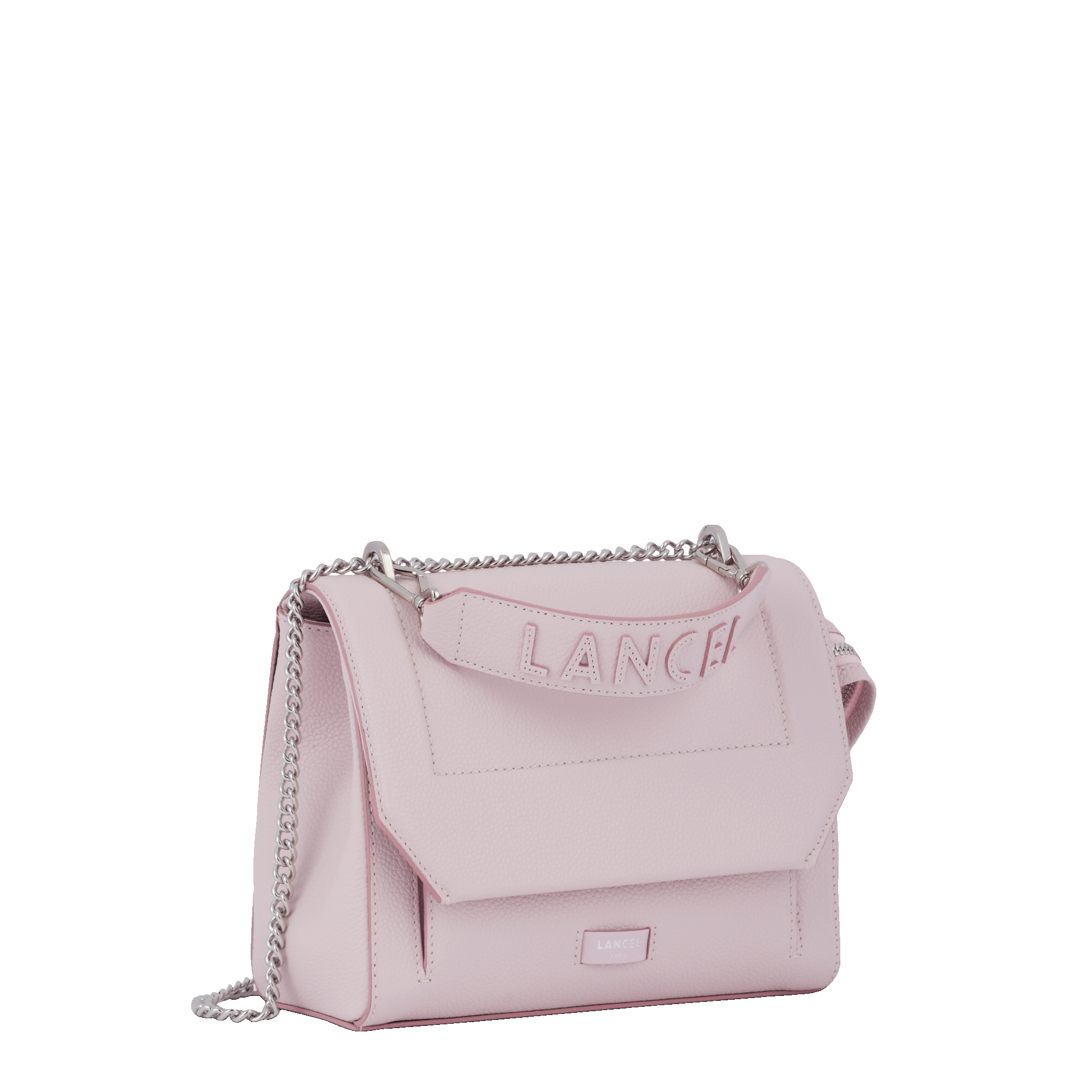 Sac rabat m ninon de lancel en cuir LANCEL Rose