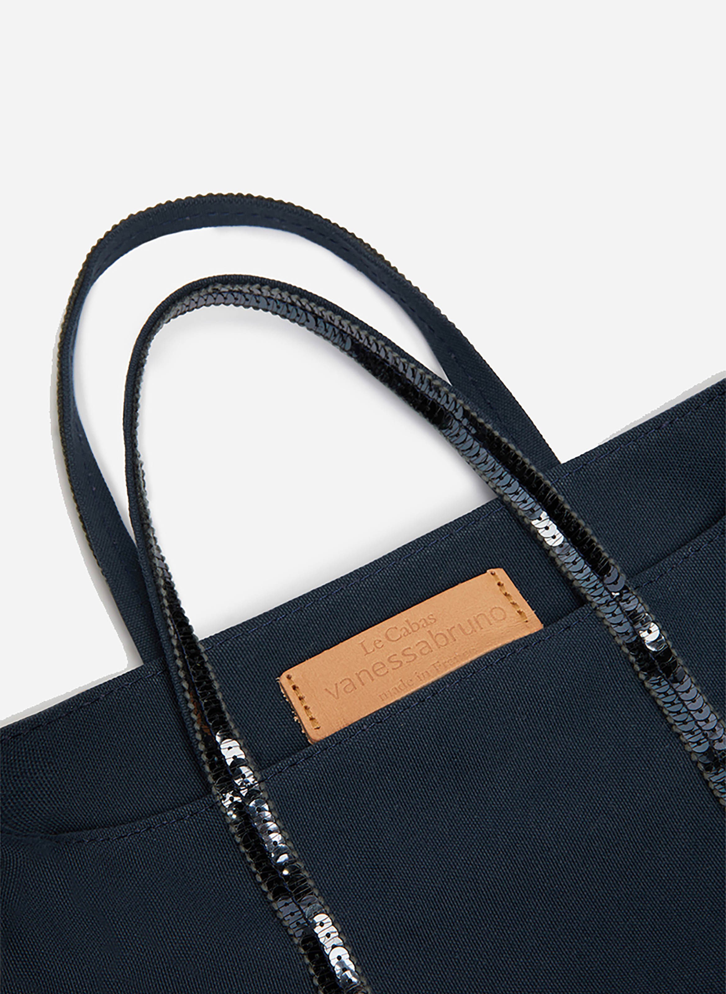 Cabas s zippé en toile VANESSA BRUNO Bleu