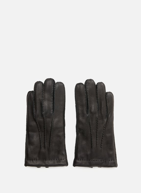 Gants en cuir Noir by SAISON 1865 SAISON 1865 Gants en cuir Noir