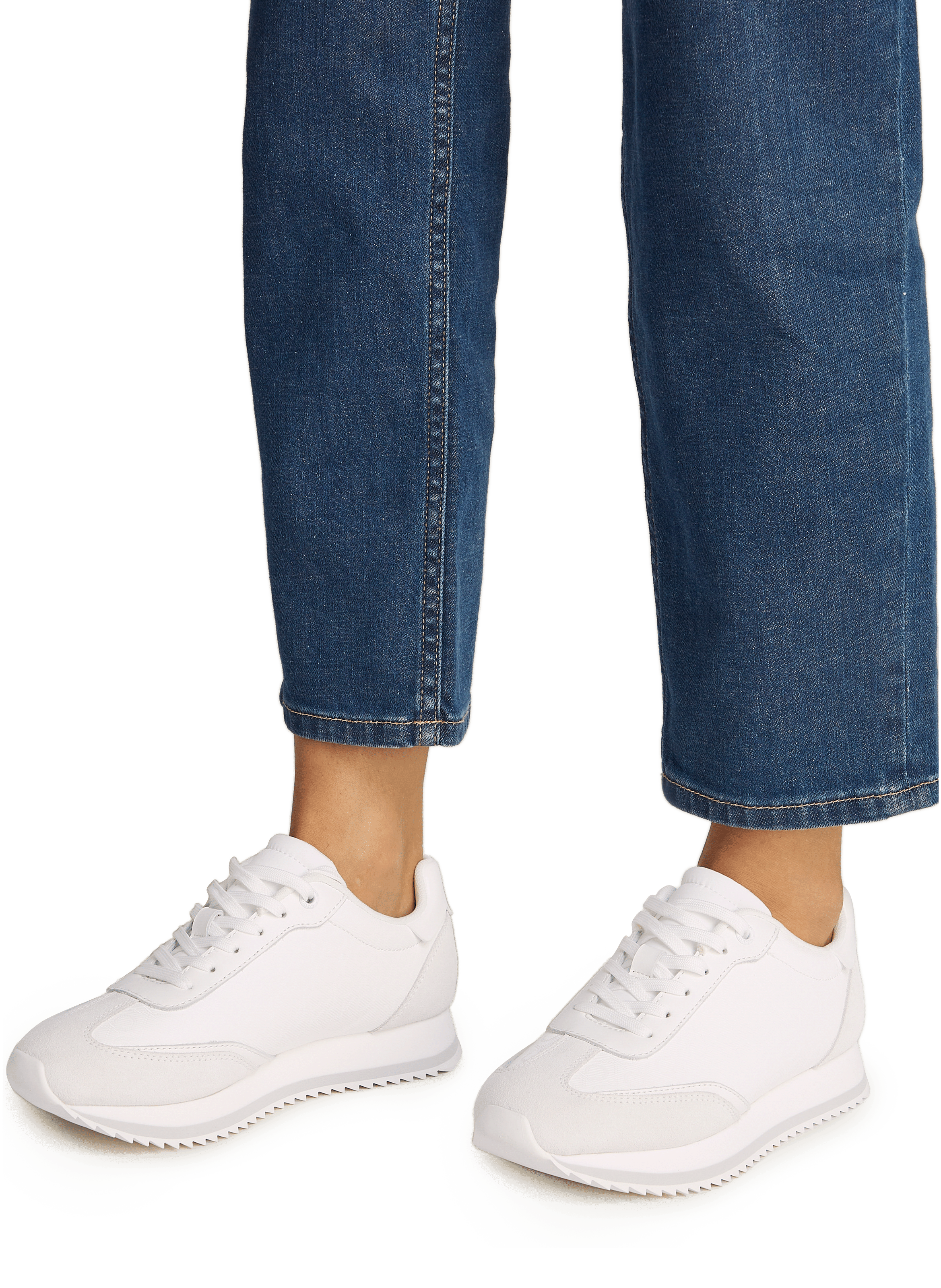 Baskets Runner Lace Up  CALVIN KLEIN Blanc