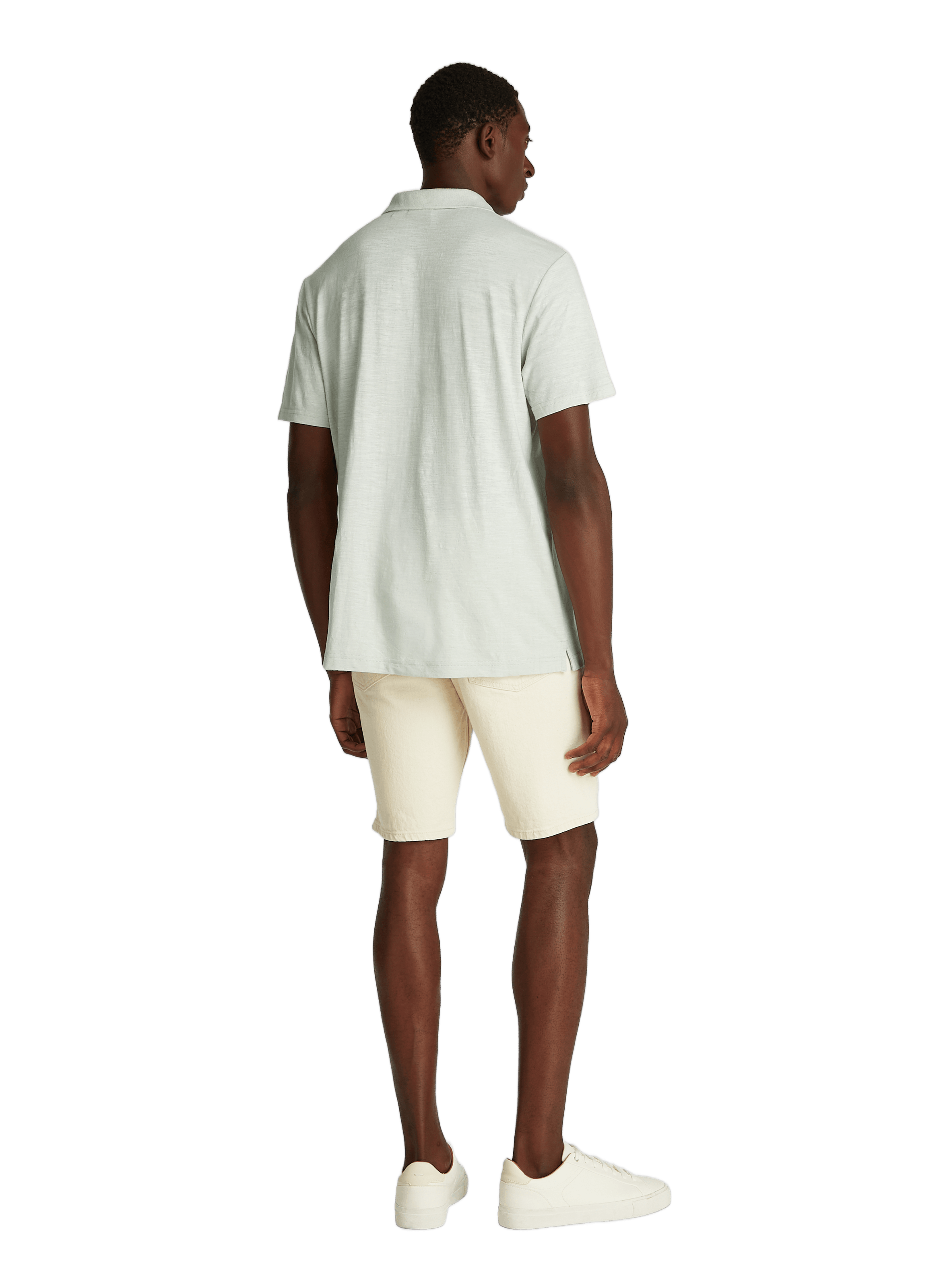 Polo col V CALVIN KLEIN Vert