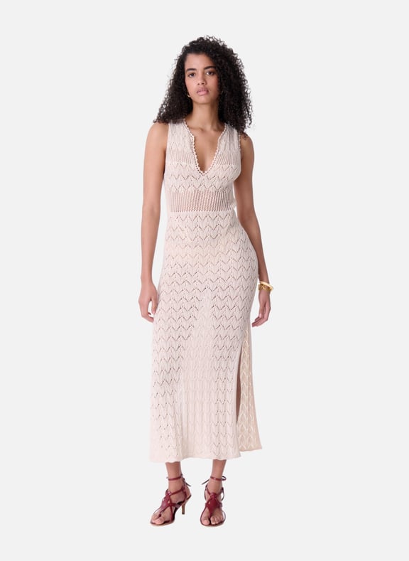 Robe longue elka Blanc by VANESSA BRUNO VANESSA BRUNO Robe longue elka Blanc