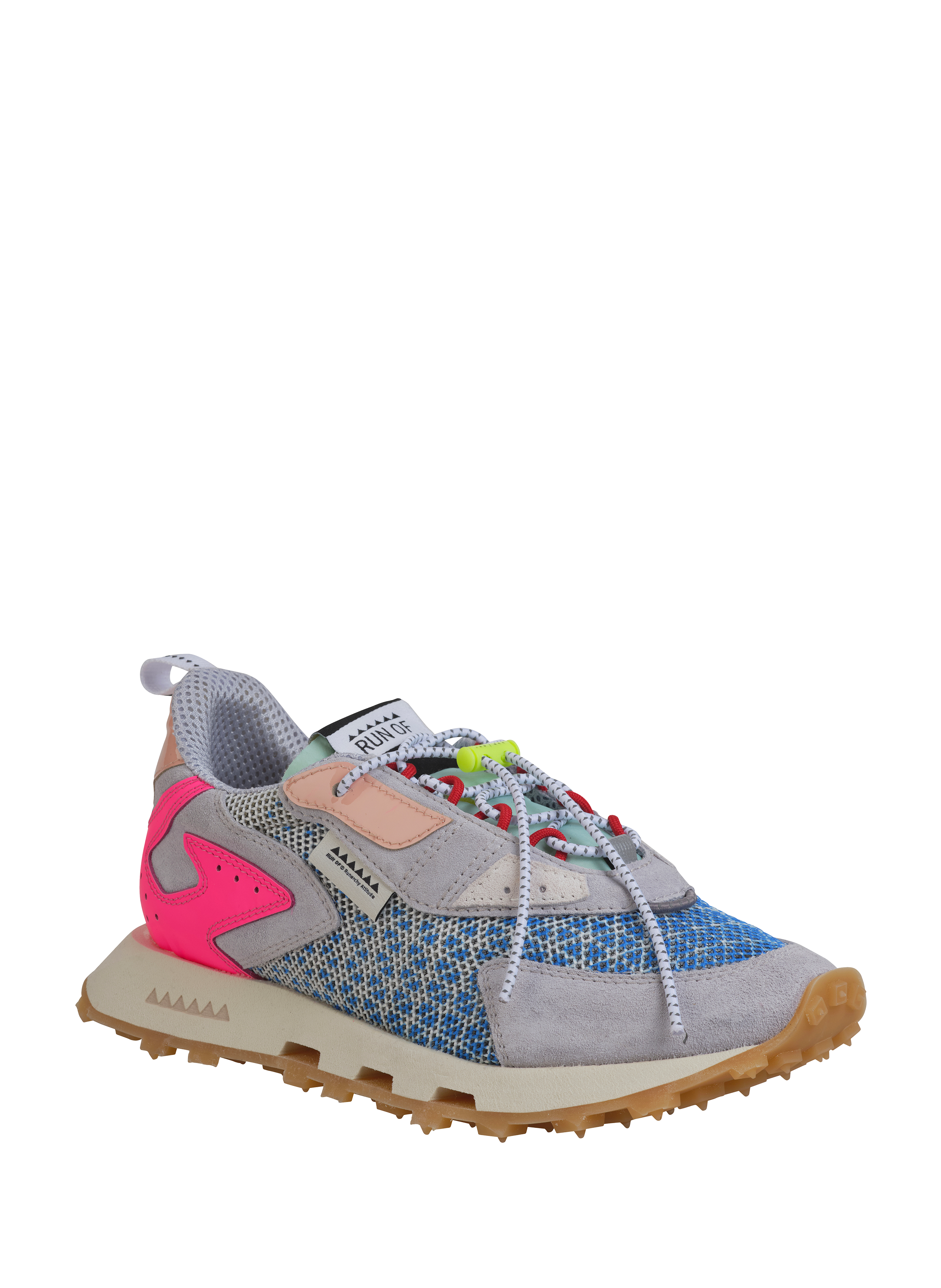Low-top serrated sneakers RUN OF Multicolour