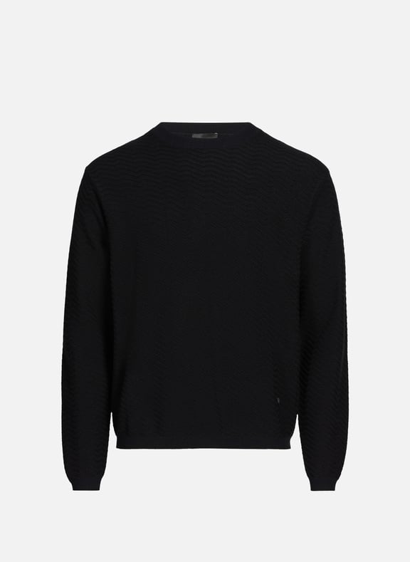Cotton-blend jumper Blue by EMPORIO ARMANI EMPORIO ARMANI Cotton-blend jumper Blue