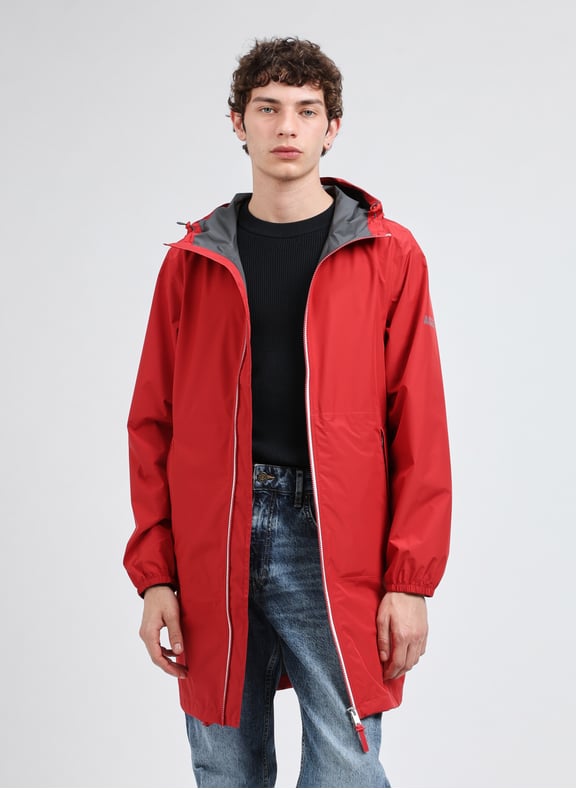 Long and foldable raincoat Red by AIGLE AIGLE Long and foldable raincoat Red