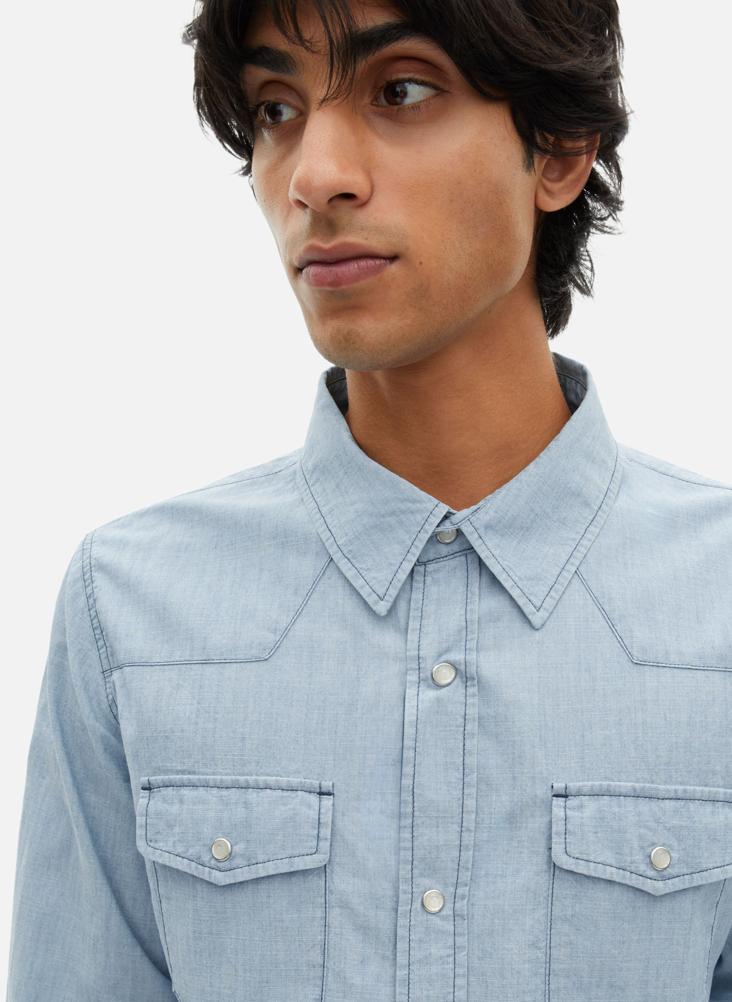 Chemise en denim THE KOOPLES Bleu