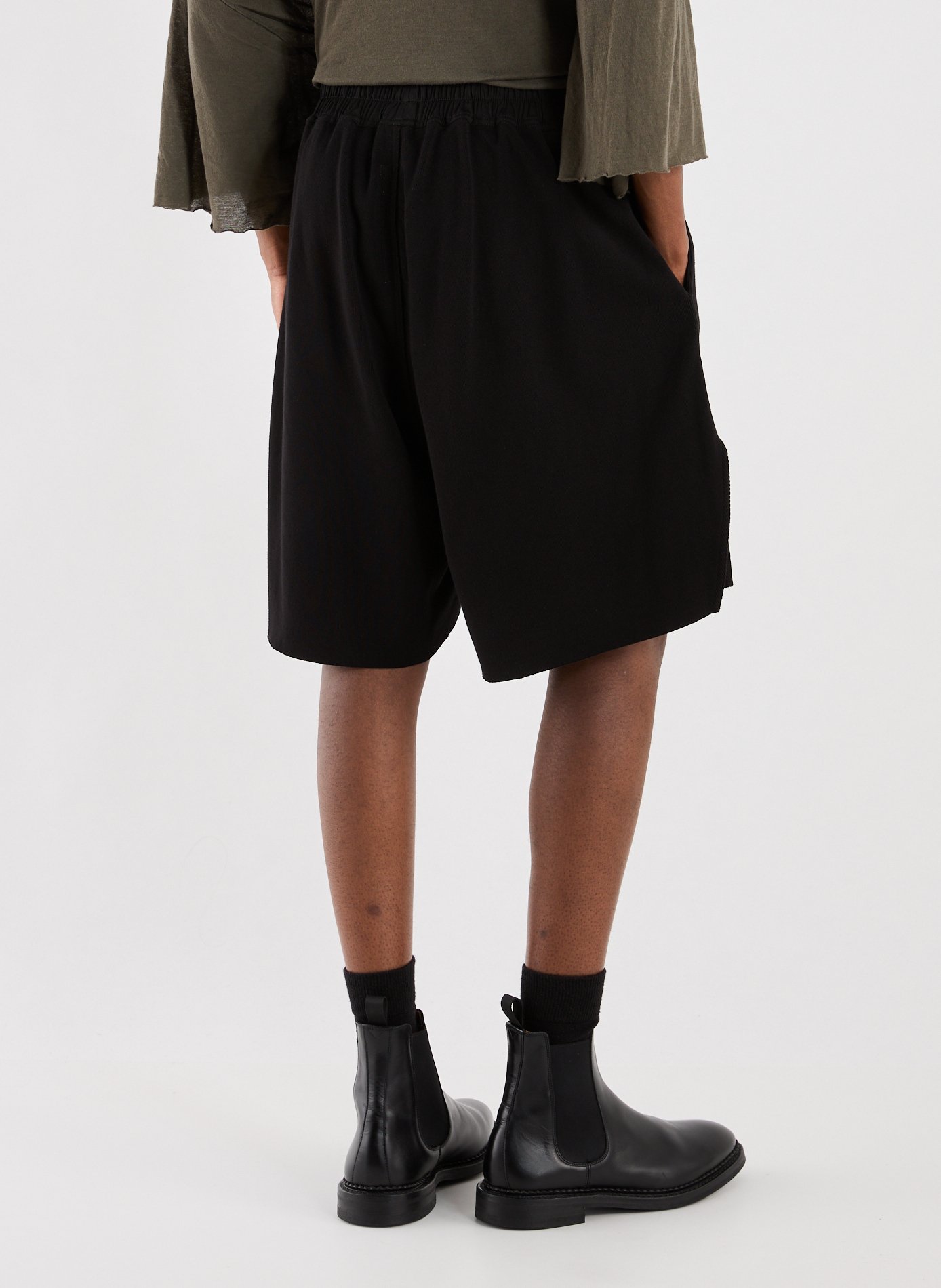 Loose-fit cotton shorts RICK OWENS Black