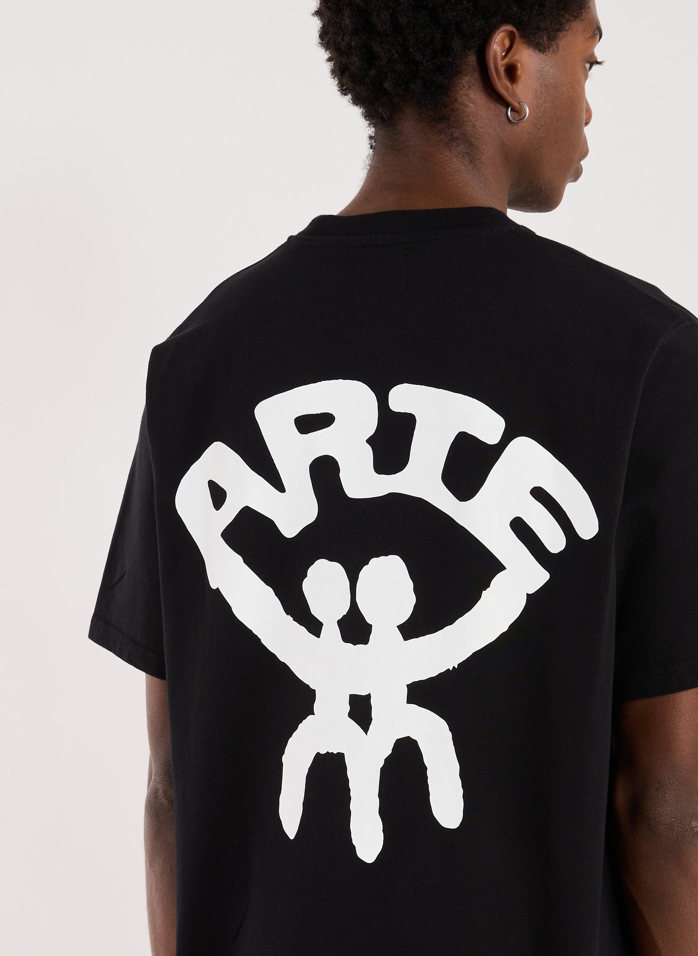 Oversized printed cotton T-shirt ARTE ANTWERP Black