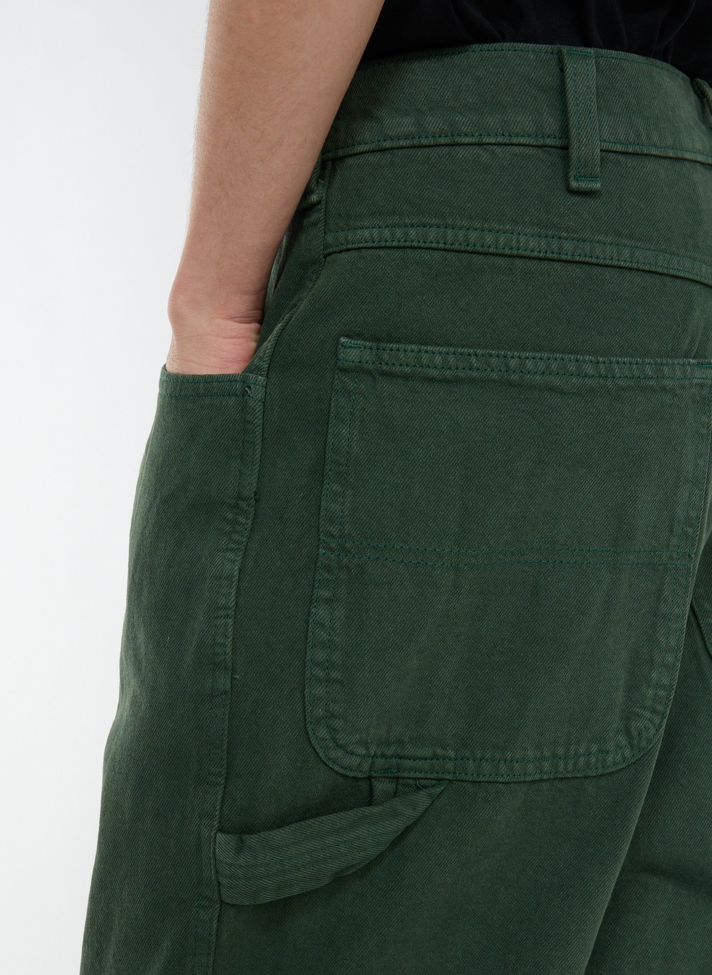 Straight leg cotton jeans DICKIES Green