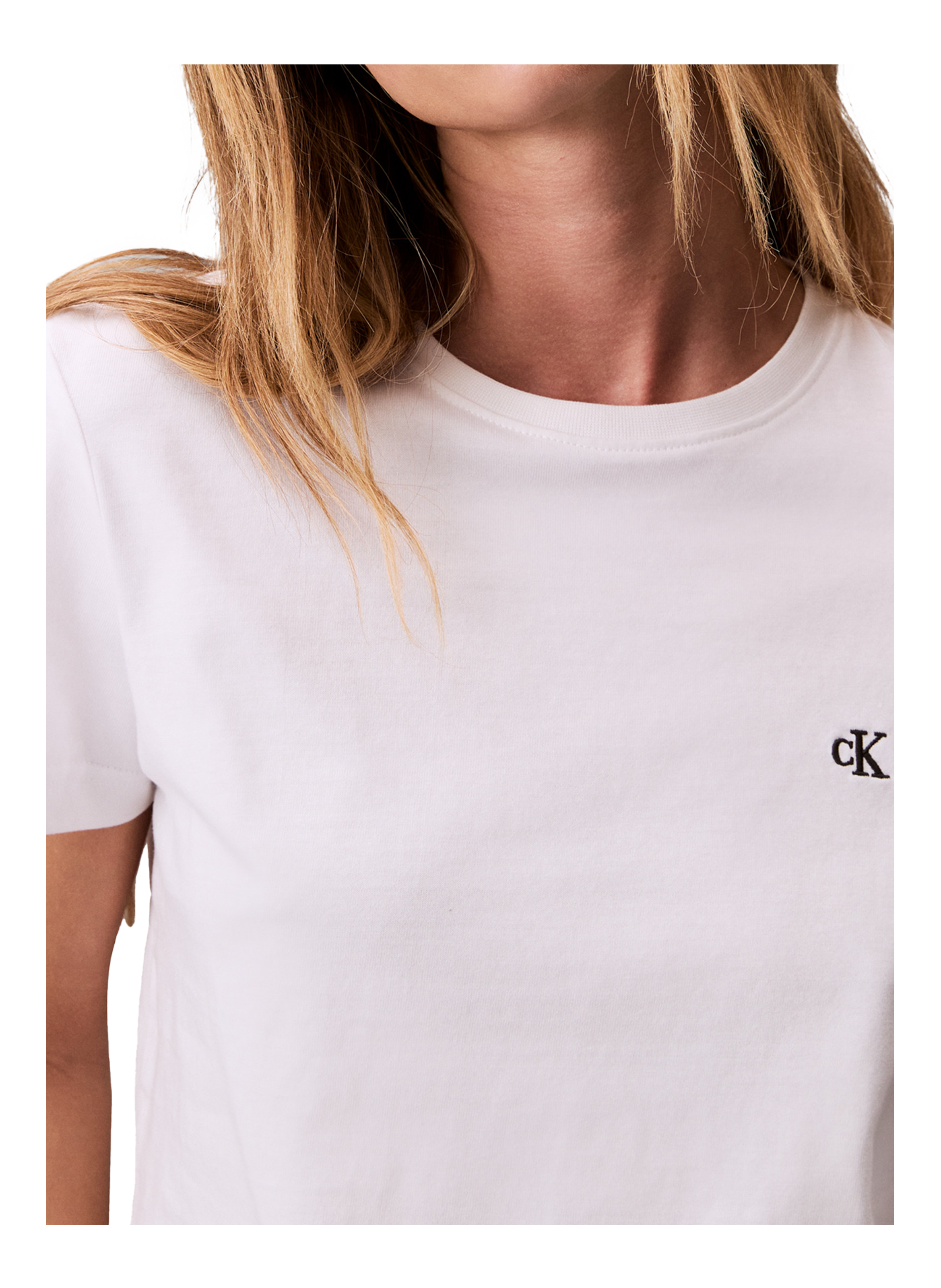 T-shirt en coton CALVIN KLEIN Blanc