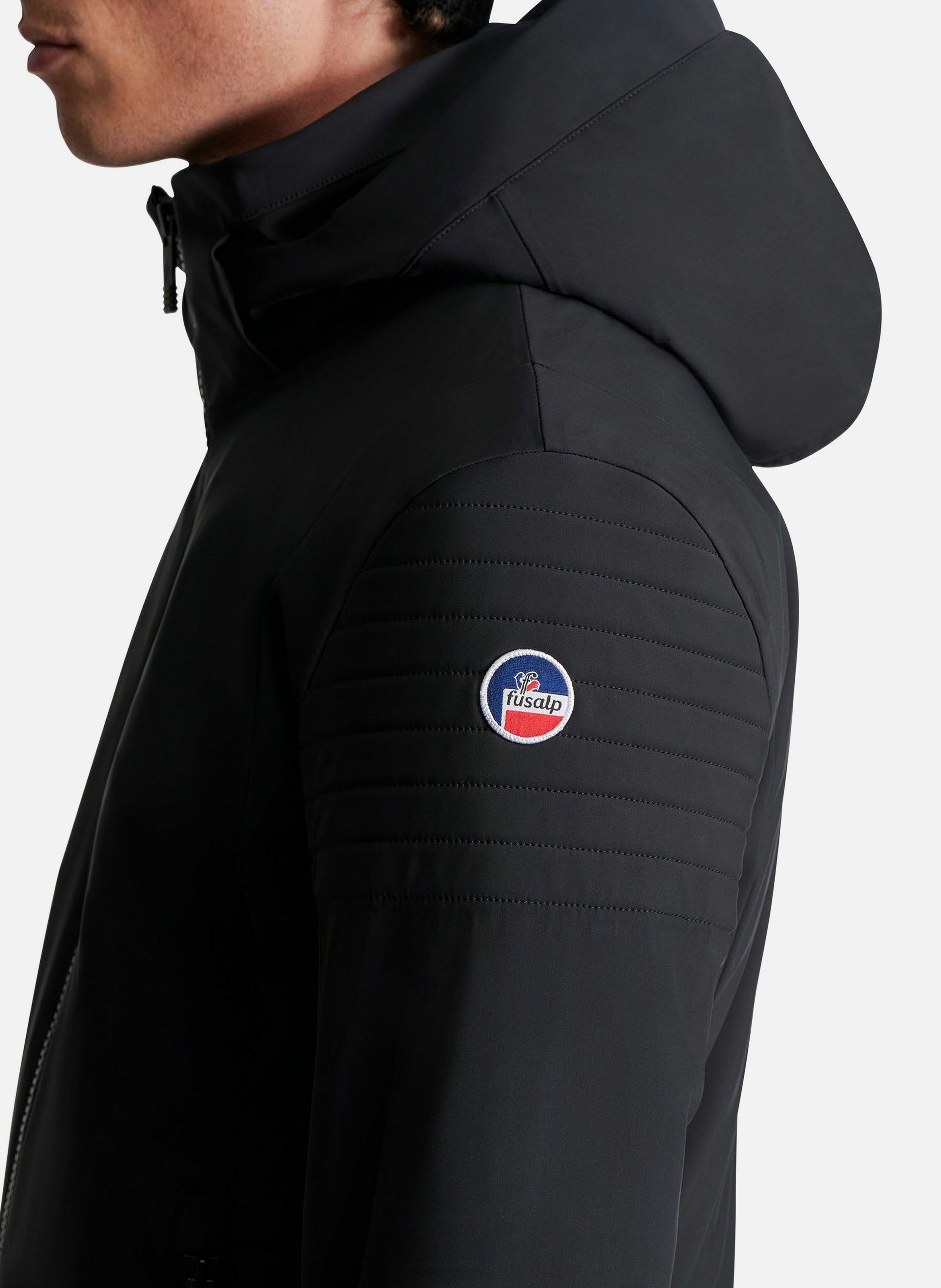 Veste de ski power col montant coupe regular FUSALP Noir