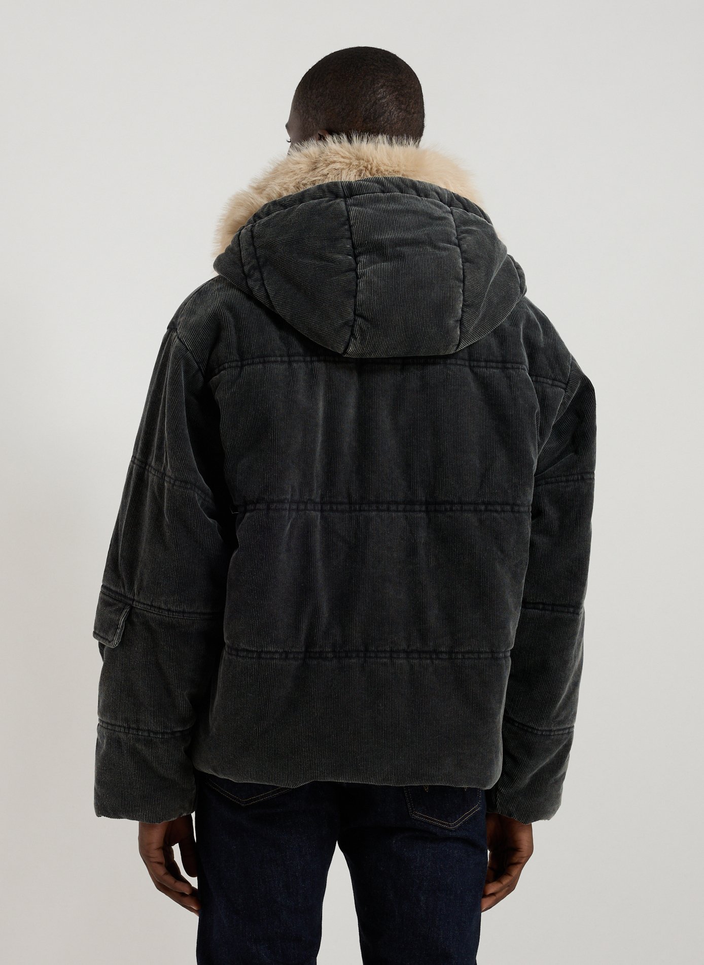 Blouson oversize à capuche amovible HOLZWEILER Noir