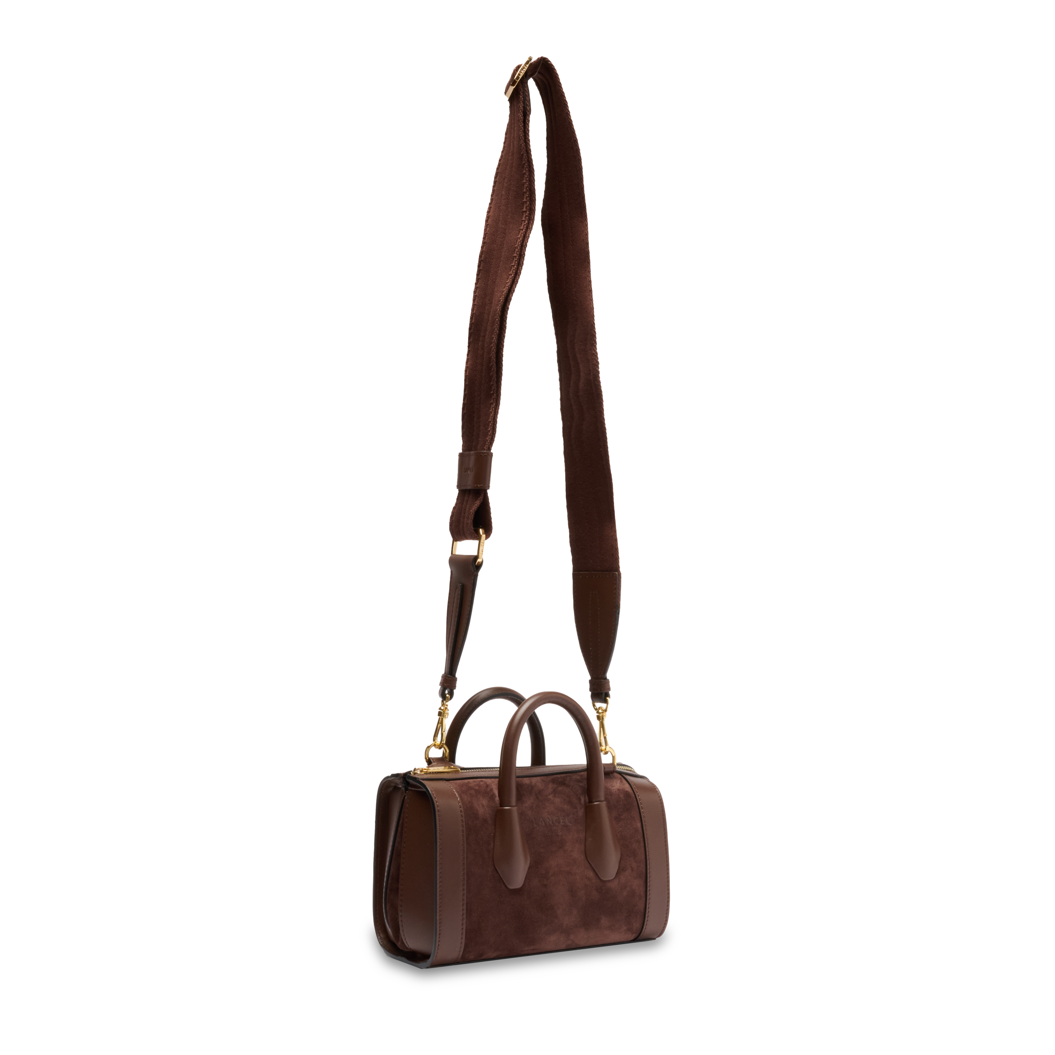 Mini sac bowling bcbg de lancel en cuir LANCEL Marron