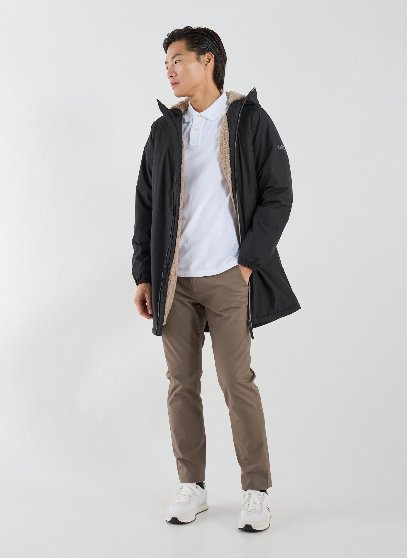 Parka Rainpack à capuche AIGLE Noir