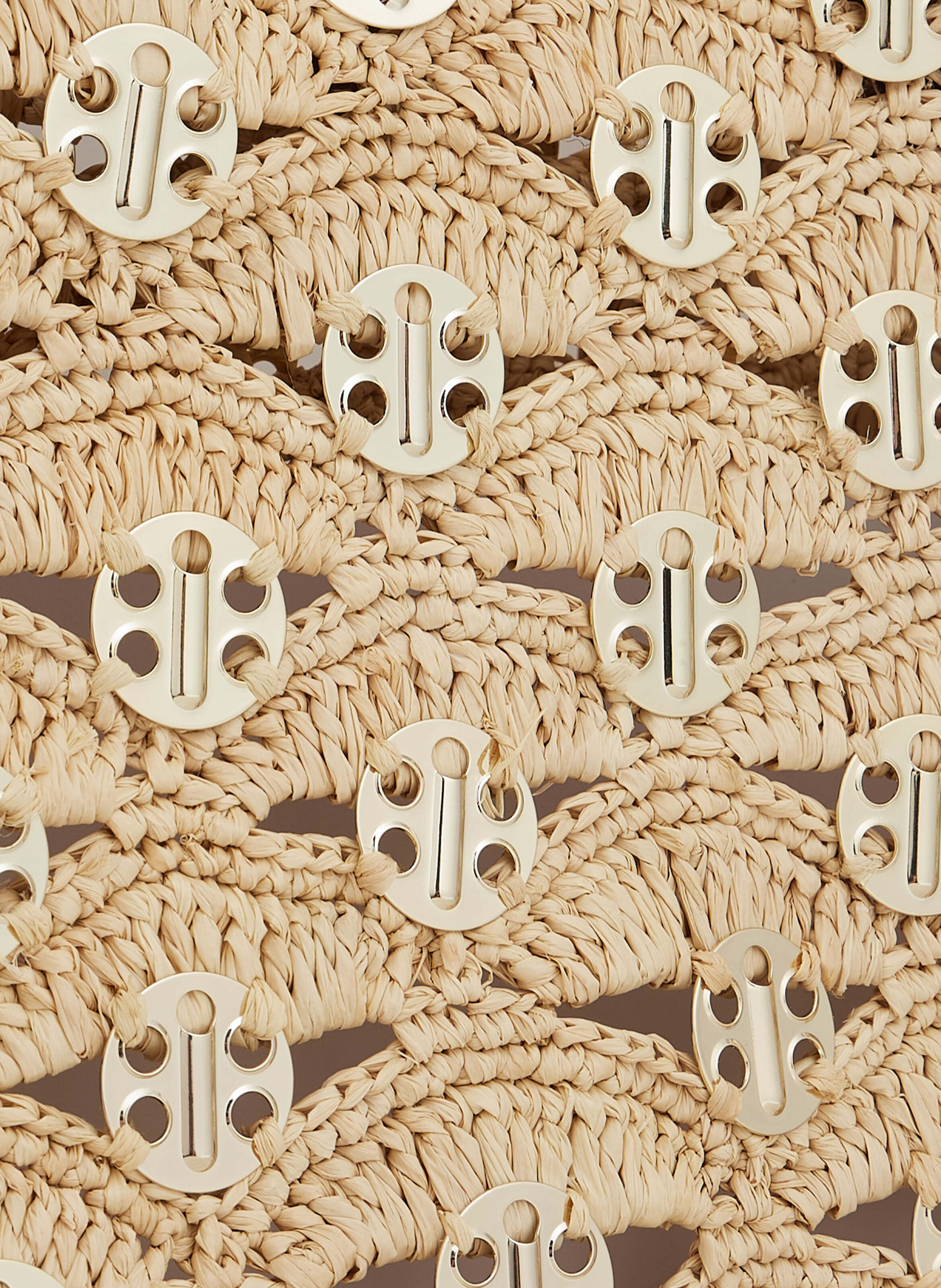 Sac cabas en raphia RABANNE Beige