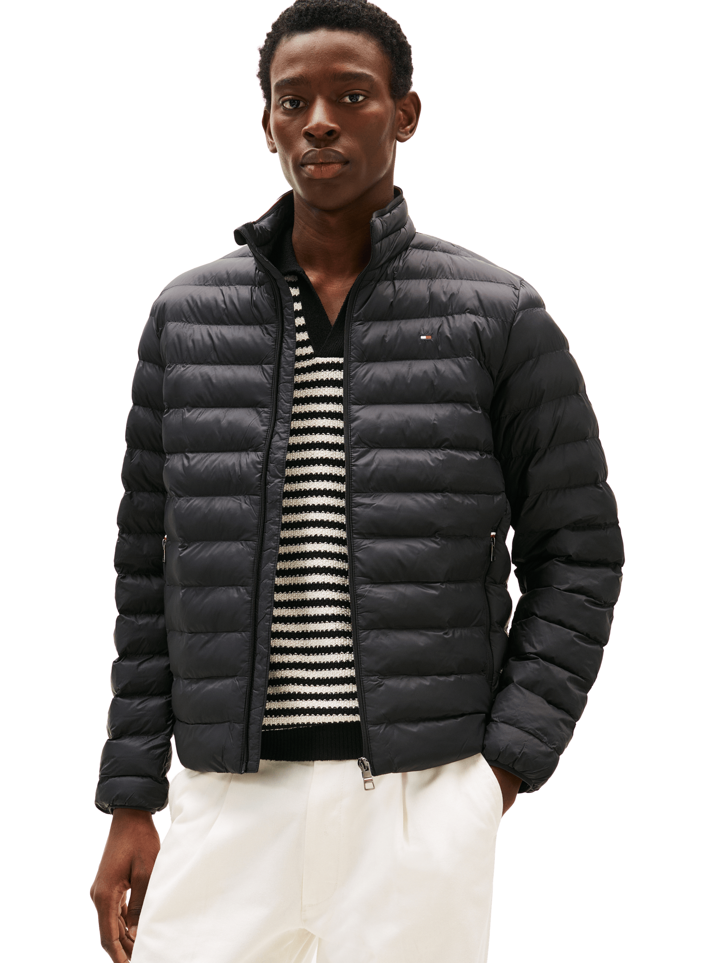 TOMMY HILFIGER Quilted Packable Casual Jacket Black