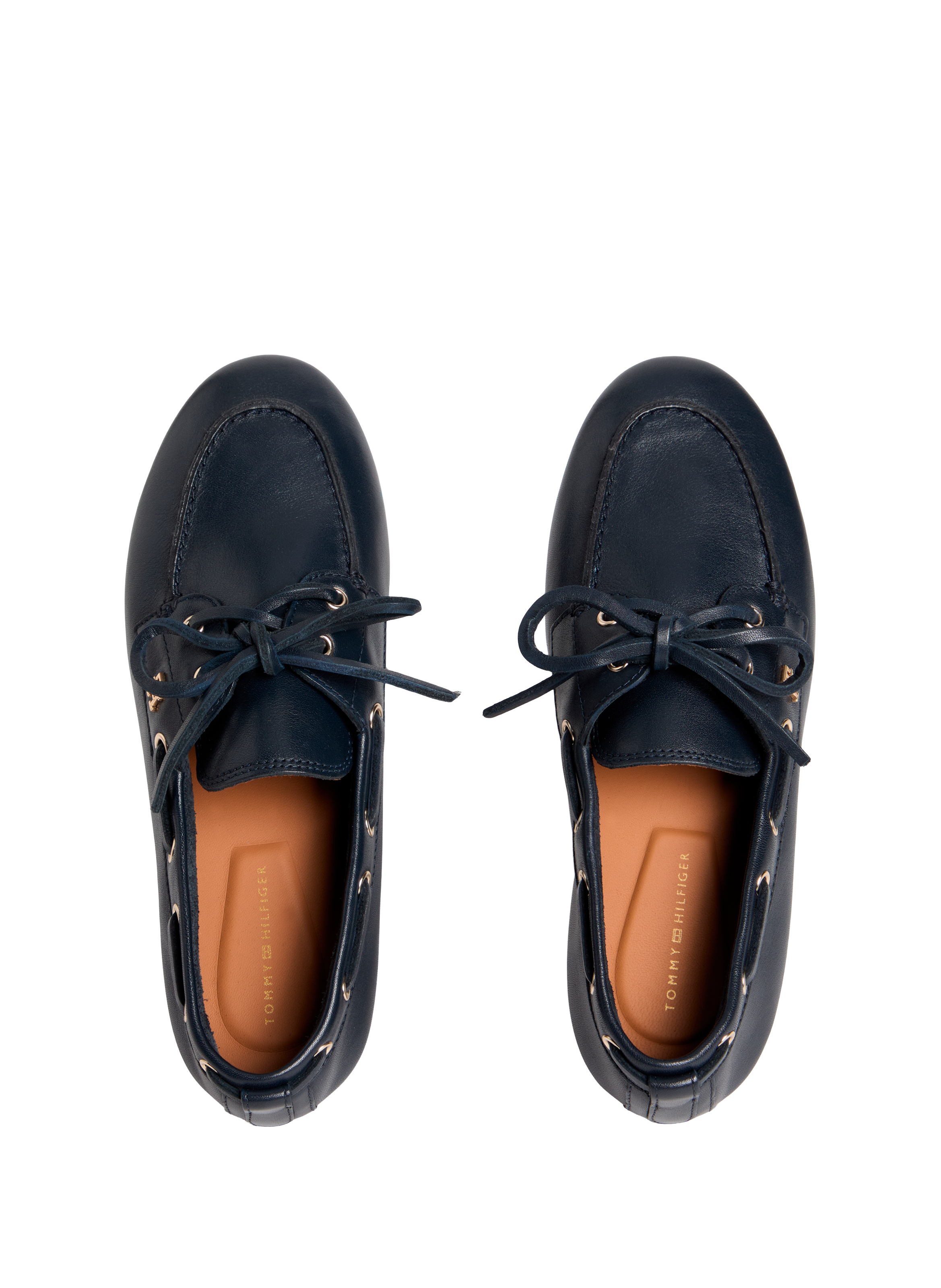 Mocassins en cuir nappa Bleu