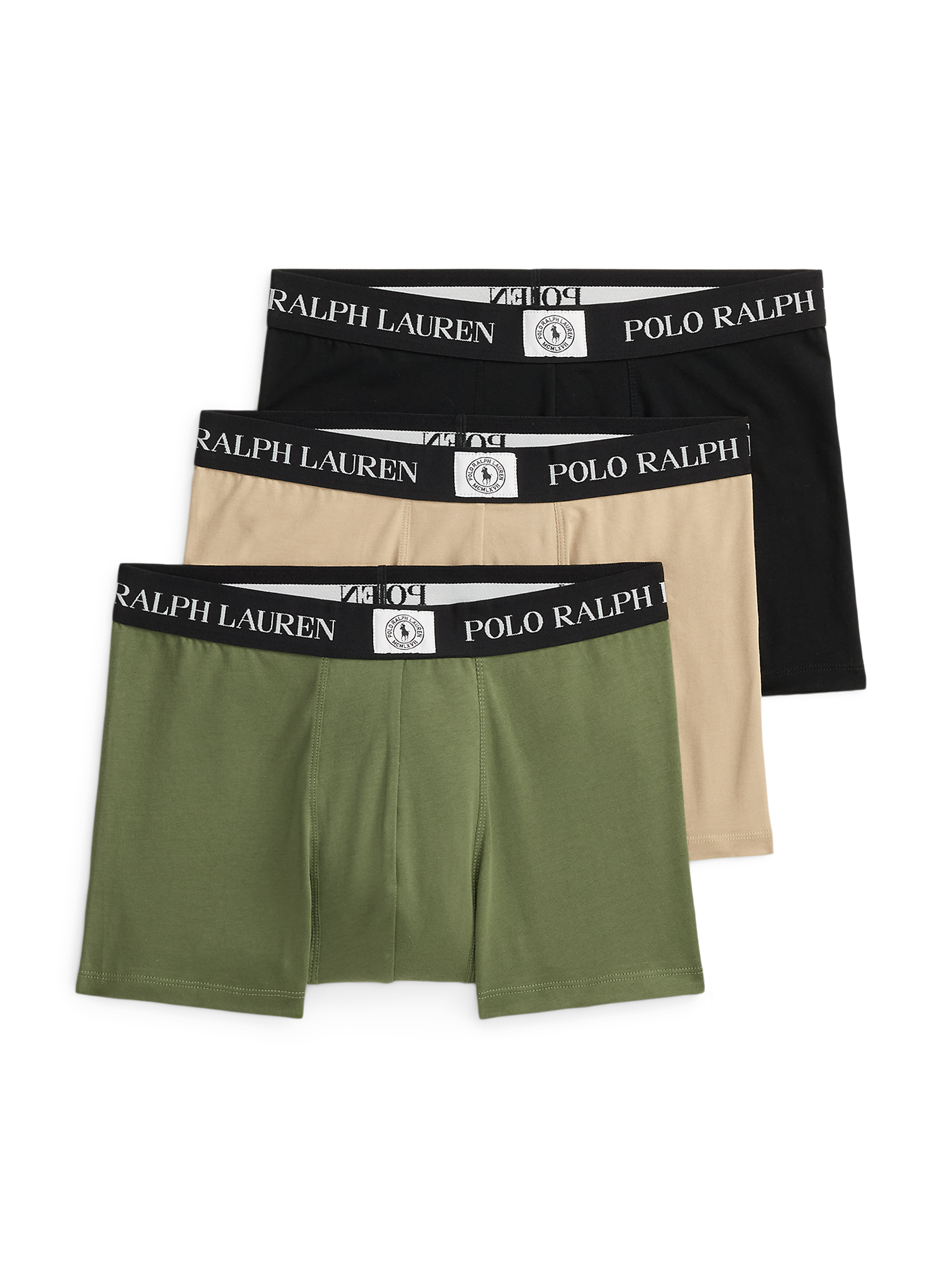 Boxer uni en coton mélangé POLO RALPH LAUREN Multicolore