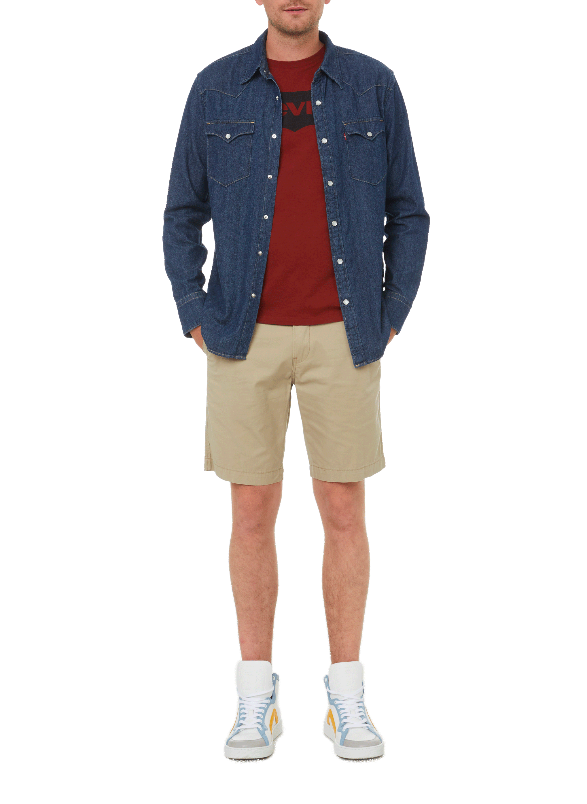 Western denim shirt LEVI'S Purple