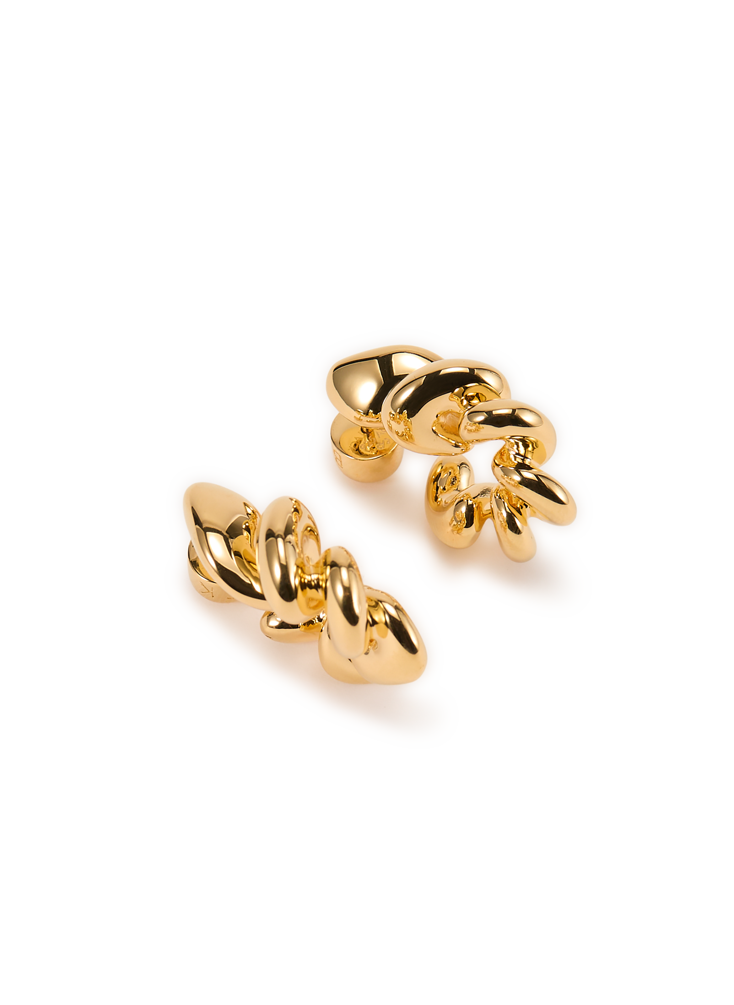 Boucles d'oreille Coil Hoops en or MARIA BLACK Doré