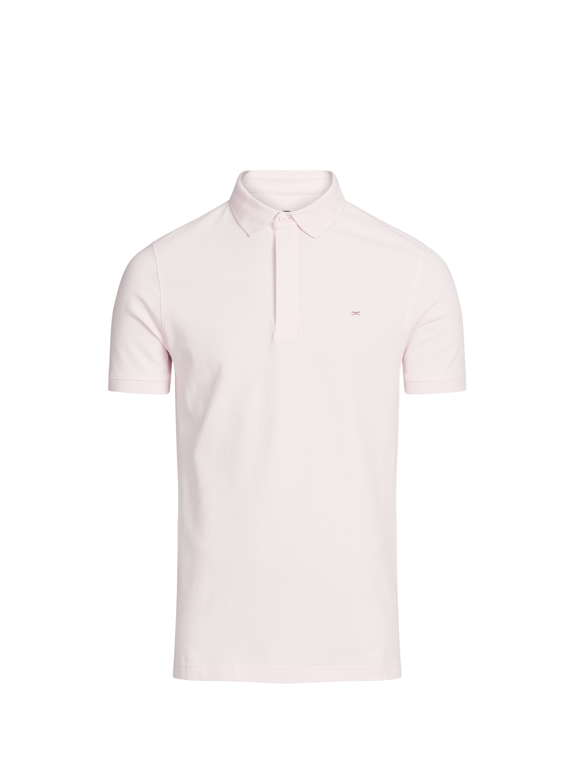 Short-sleeved polo shirt in blended cotton EDEN PARK Pink