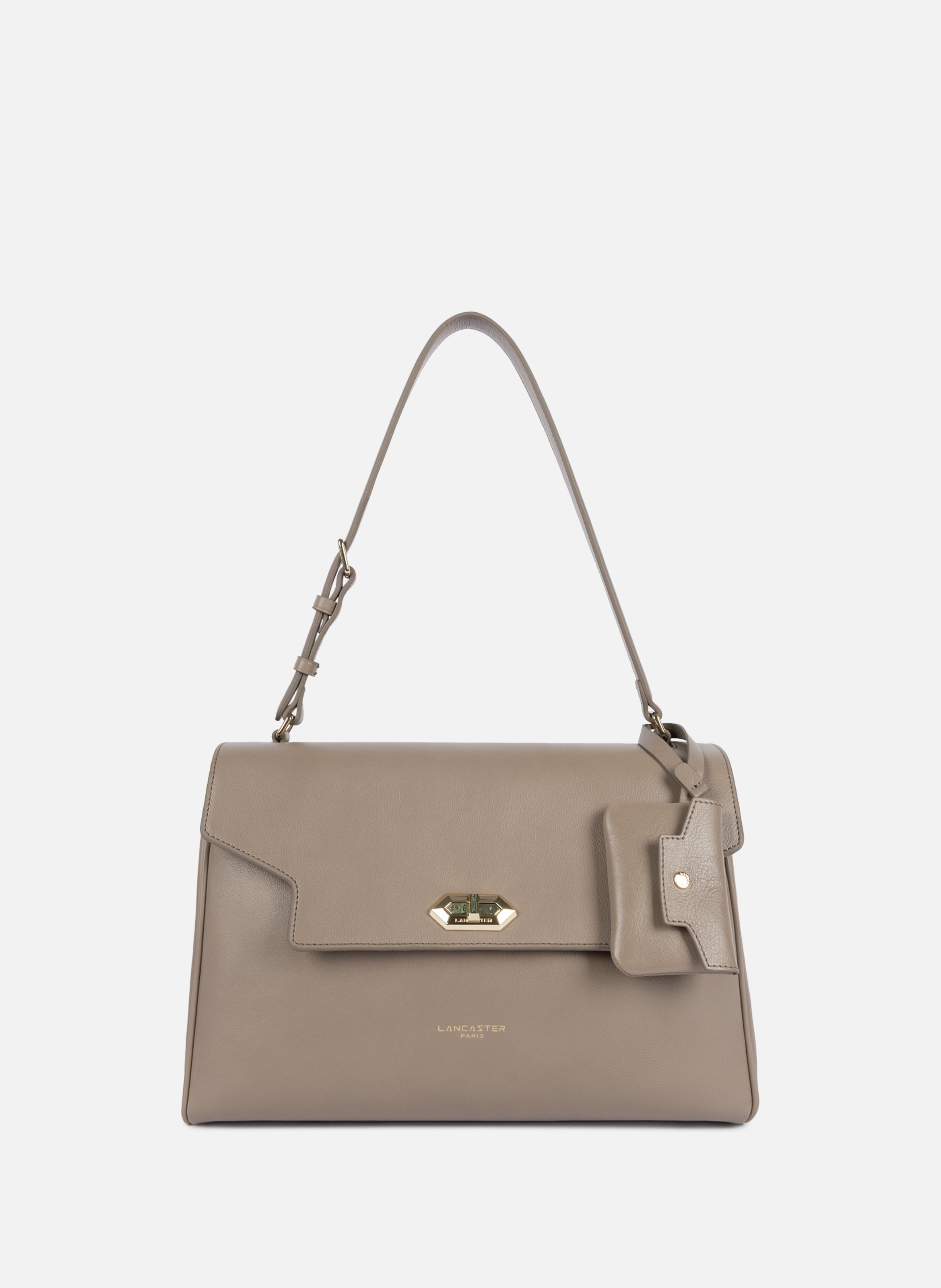 Grand sac cabas épaule - mademoiselle grace LANCASTER Marron