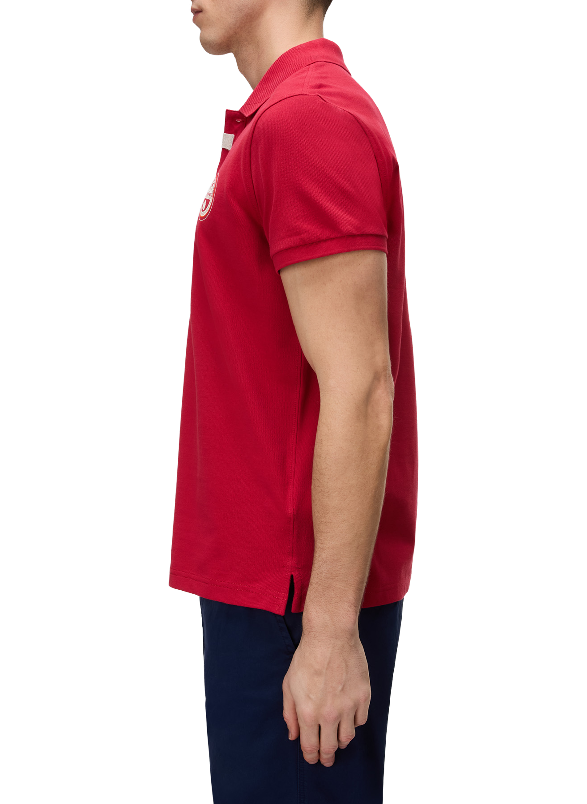 Polo droit à logo Clanis en coton NAPAPIJRI Rouge