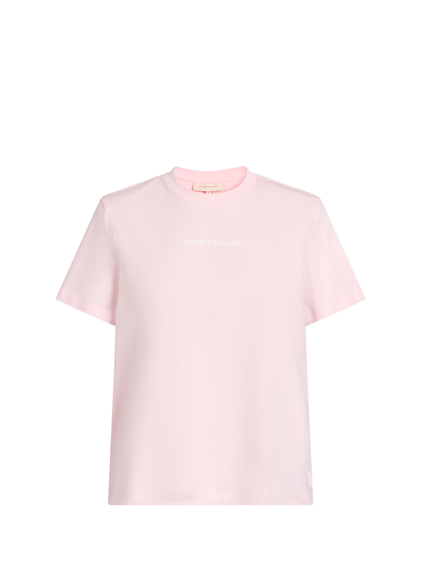 Tee-shirt droit à logo sérigraphié GERTRUDE ET GASTON Rosa