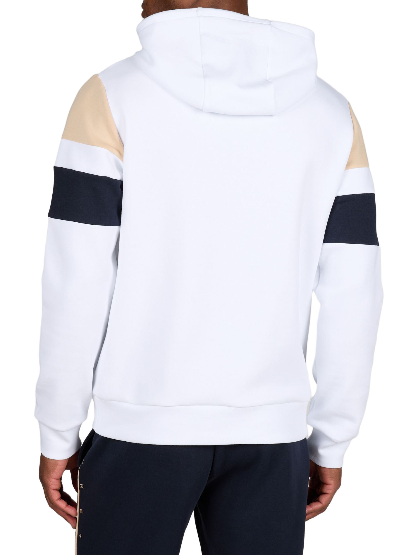 Sweat à capuche en coton mélangé HACKETT Blanc