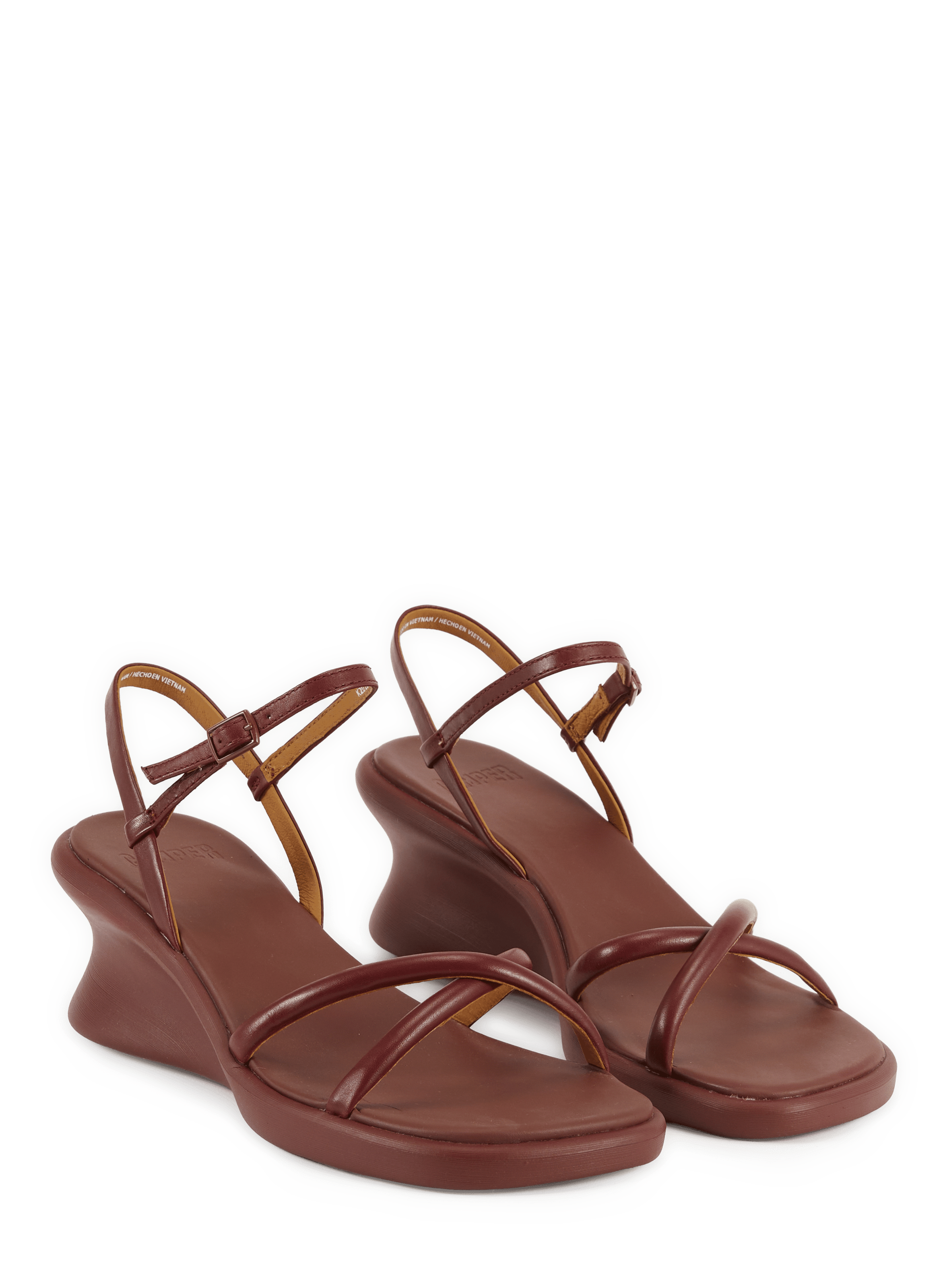 Sandales à talon Louise en cuir CAMPER Rouge