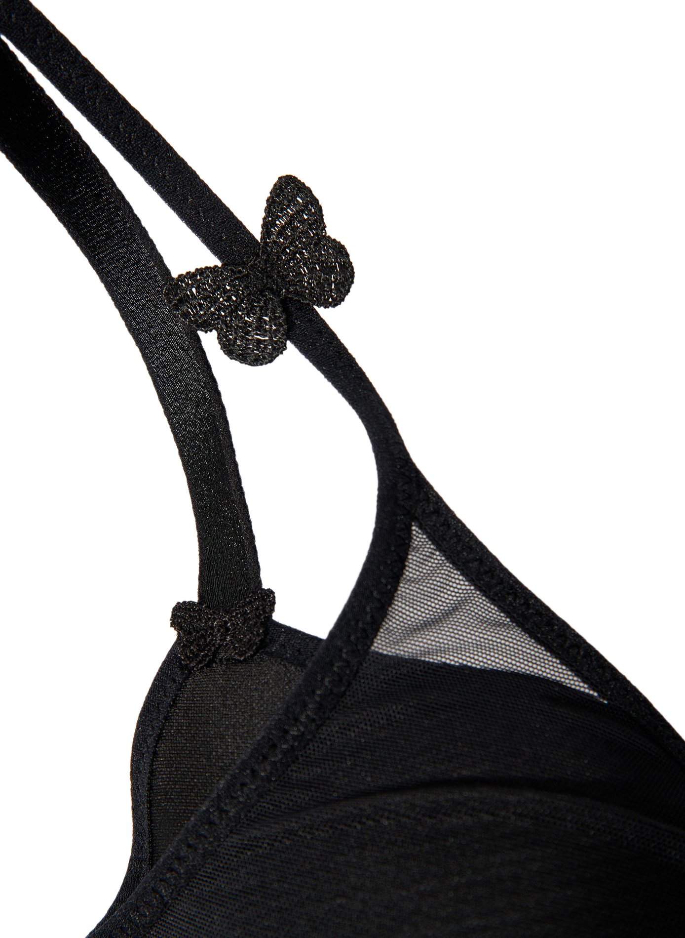 Sostén Spacer con tirantes dobles PASSIONATA Negro