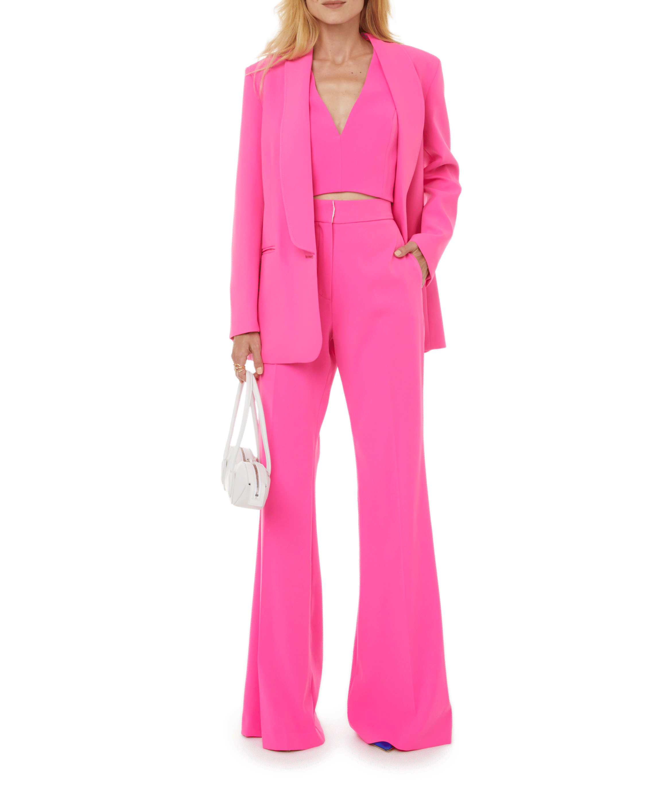 Mini sac à main Arc en cuir S.JOON Blanc