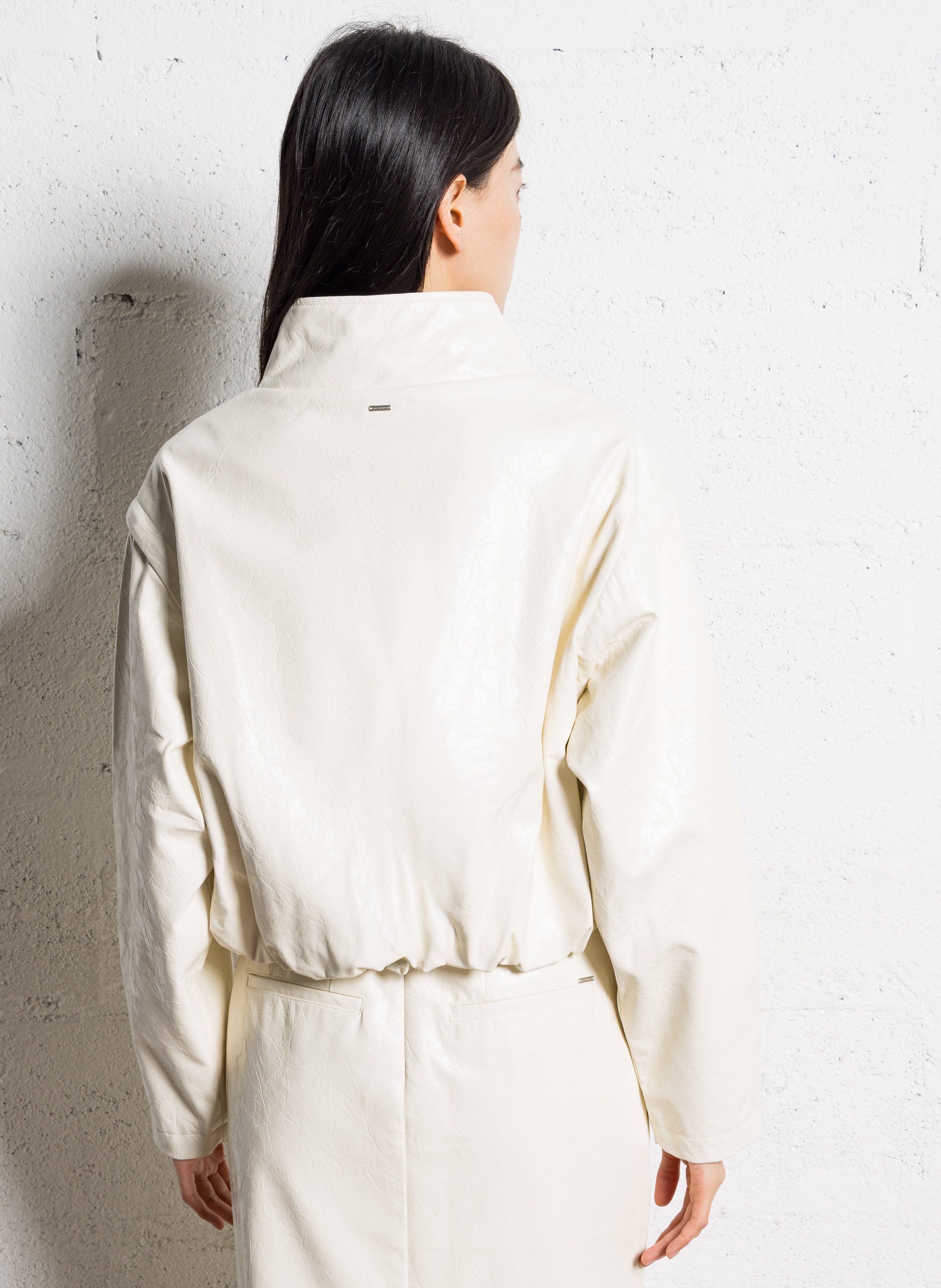 Blouson oversize col montant IKKS Blanc