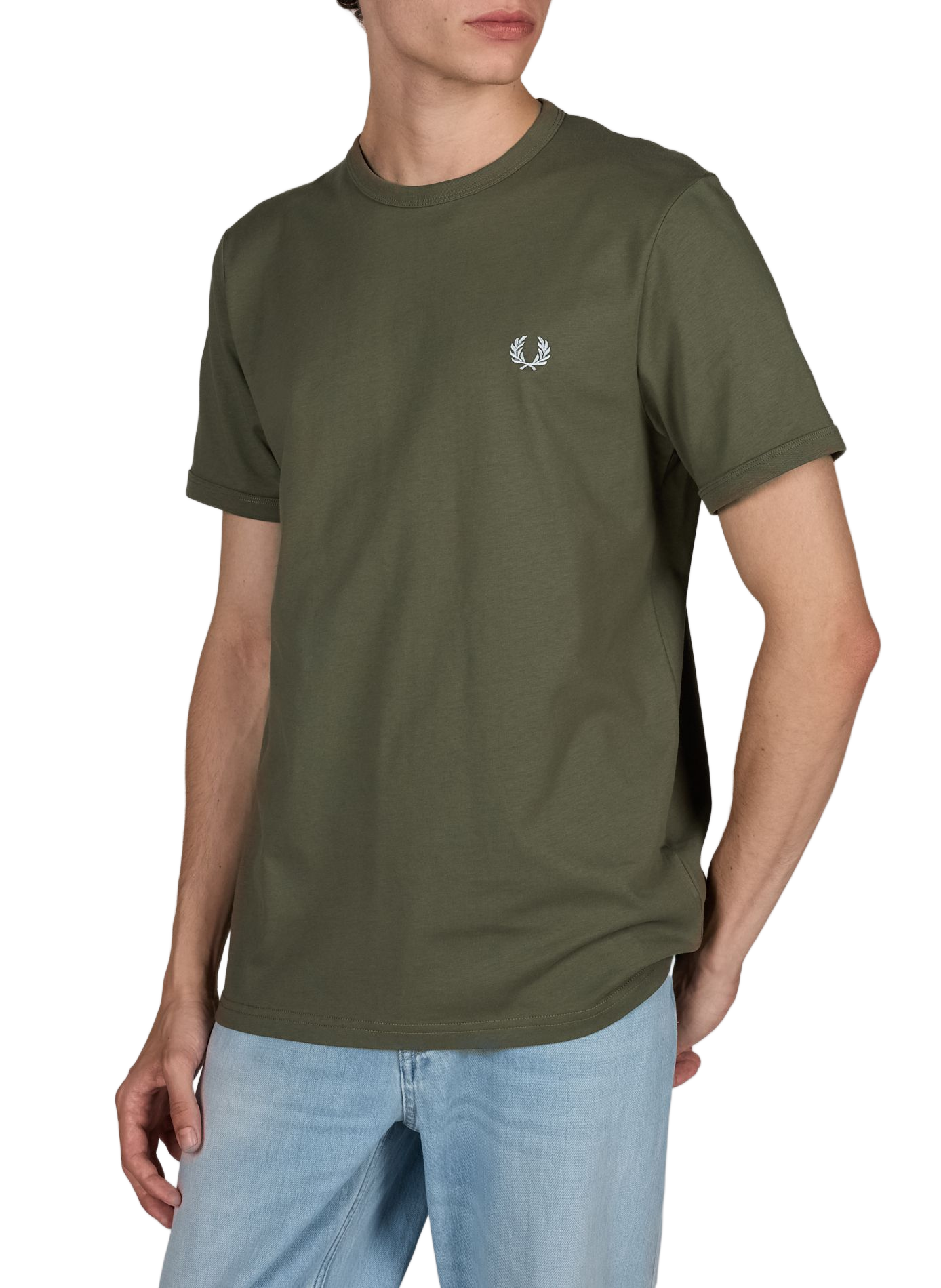 T-shirt with contrasting edges FRED PERRY Green