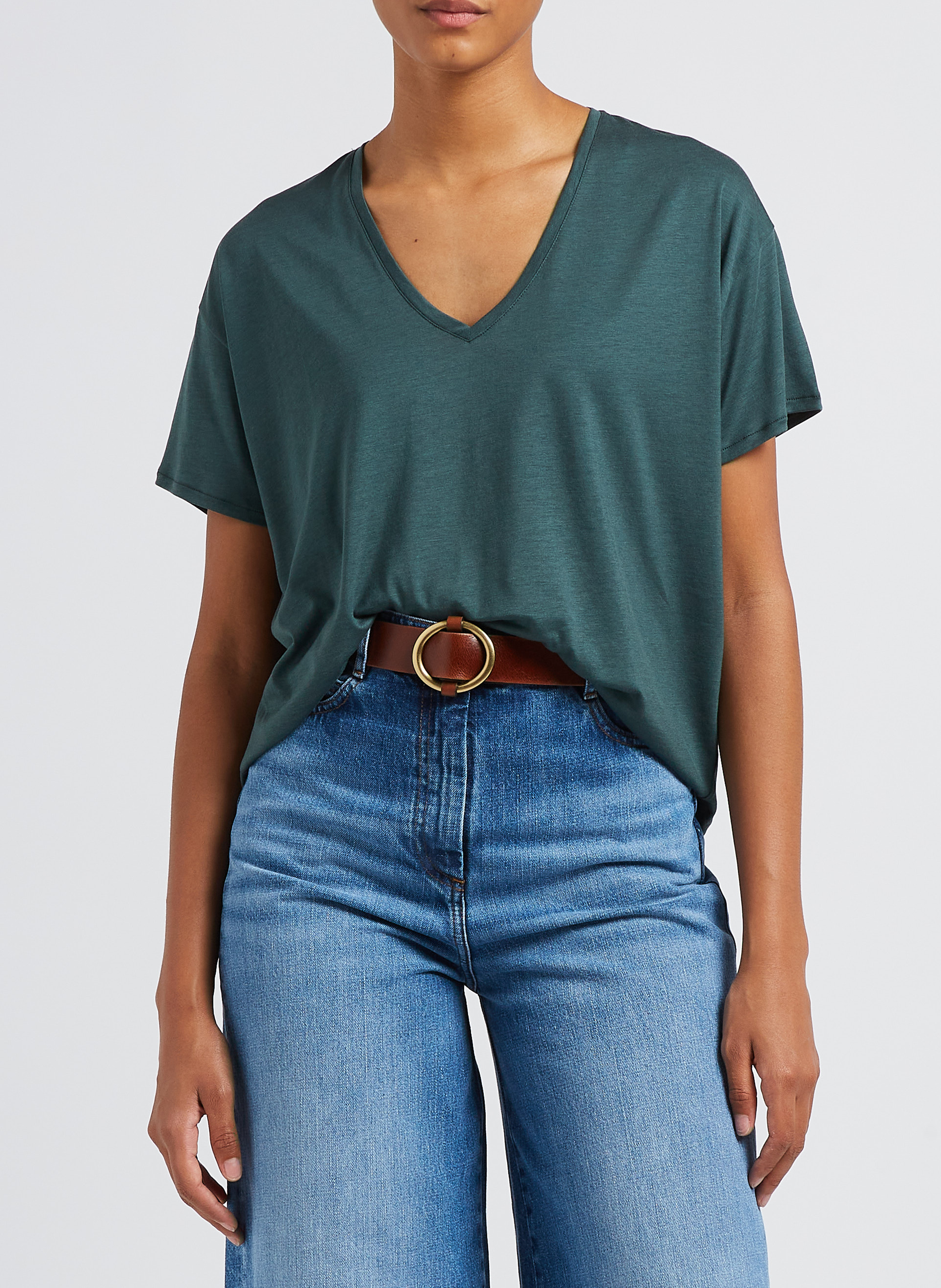 Ceinture en cuir tisao t SESSUN Marron