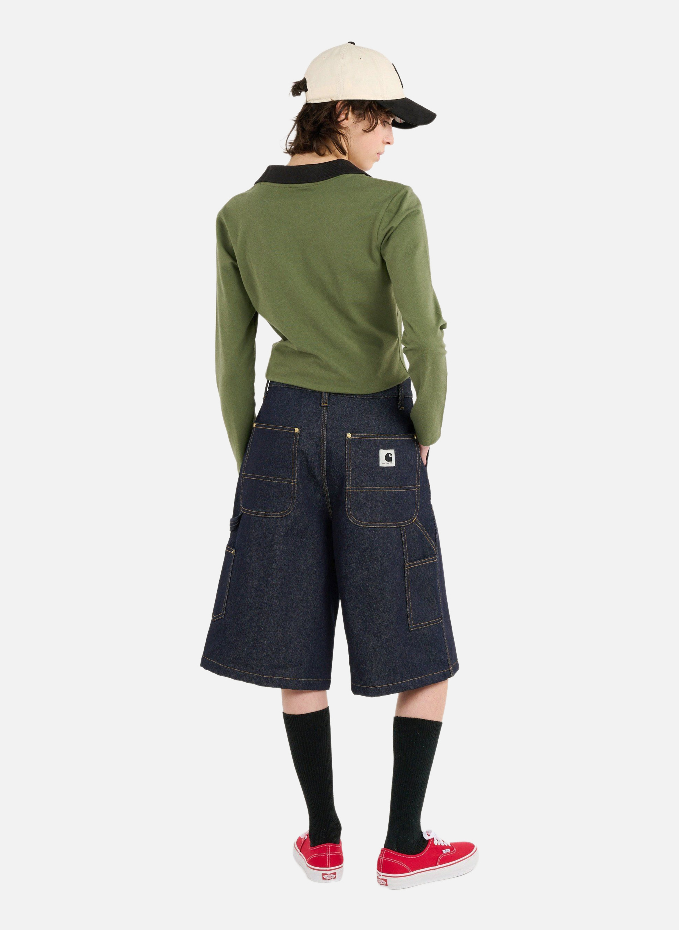 Short w' nixon double knee short | Bleu CARHARTT WIP Femme