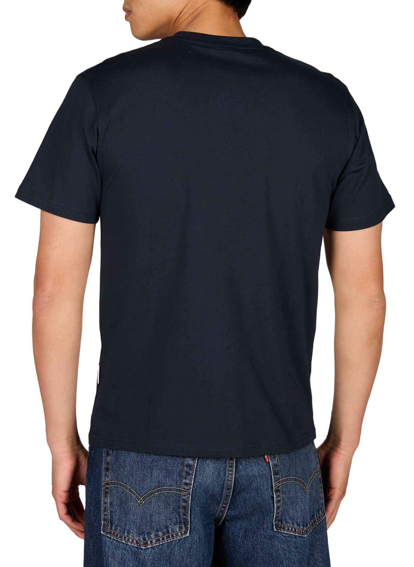 Round neck cotton t-shirt SUNDEK Blue