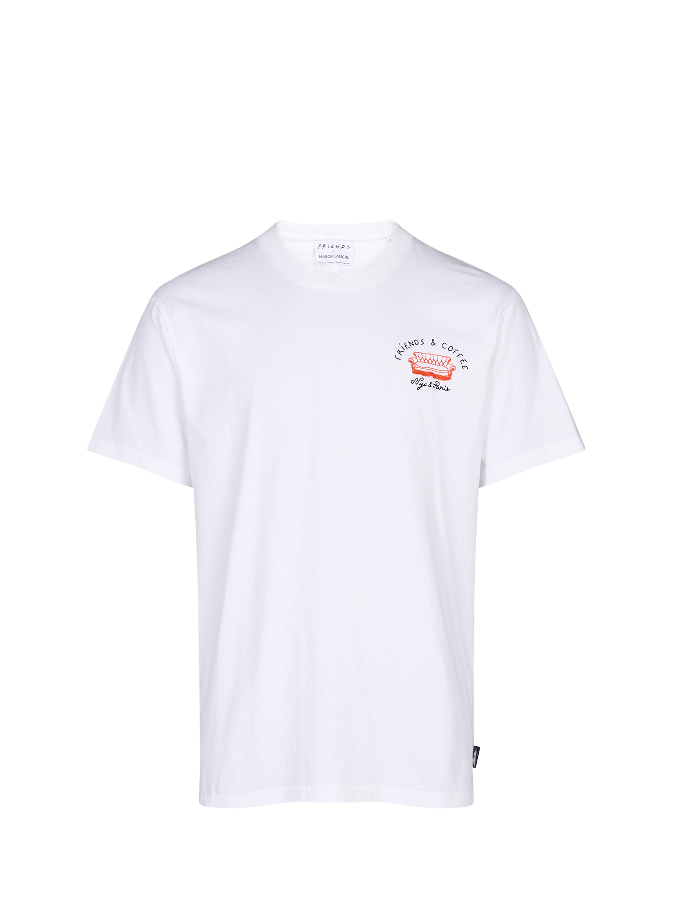 Camiseta recta de algodón MAISON LABICHE Blanco