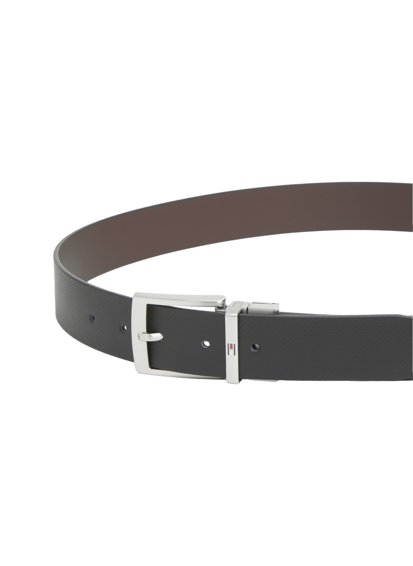Wendegürtel aus Leder TOMMY HILFIGER Schwarz