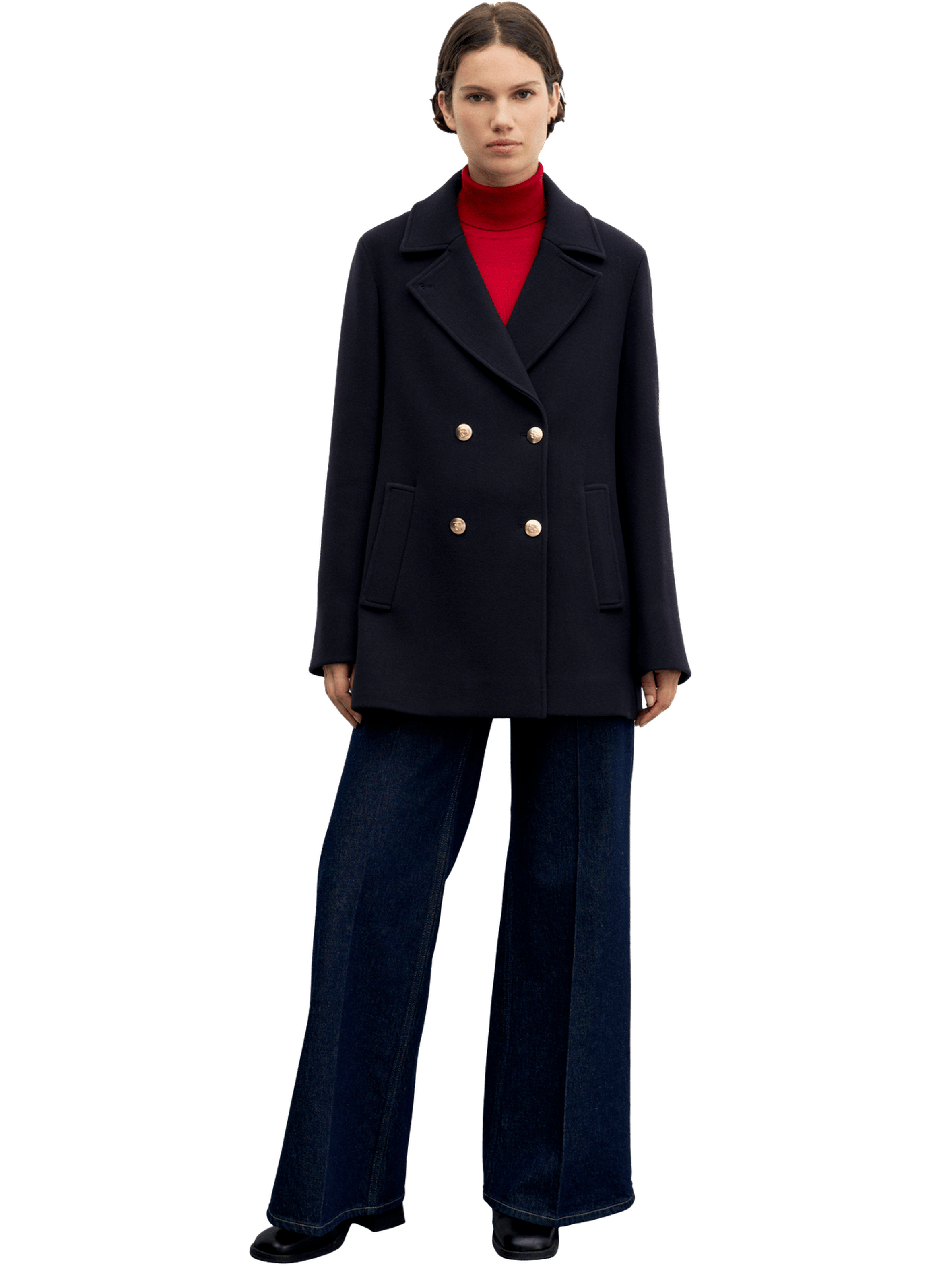 Caban au boutonnage croisé - alis GERARD DAREL Bleu