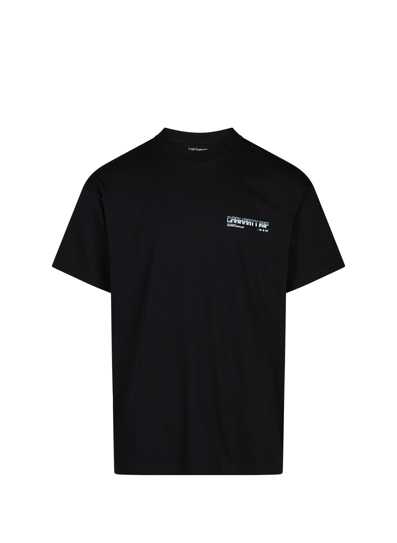 Straight round neck printed cotton t-shirt CARHARTT WIP Black