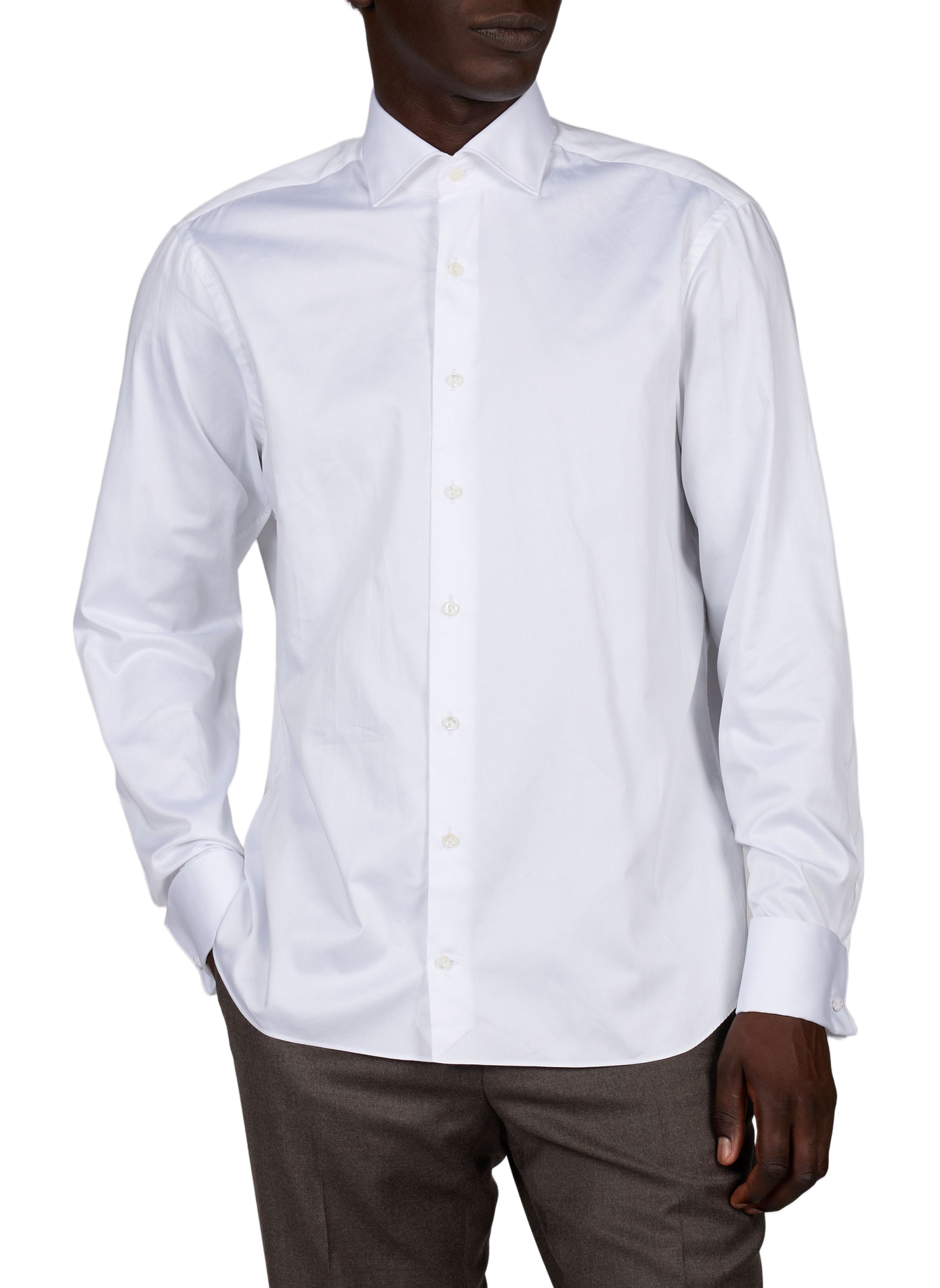 Slim-fit cotton shirt VAN LAACK White