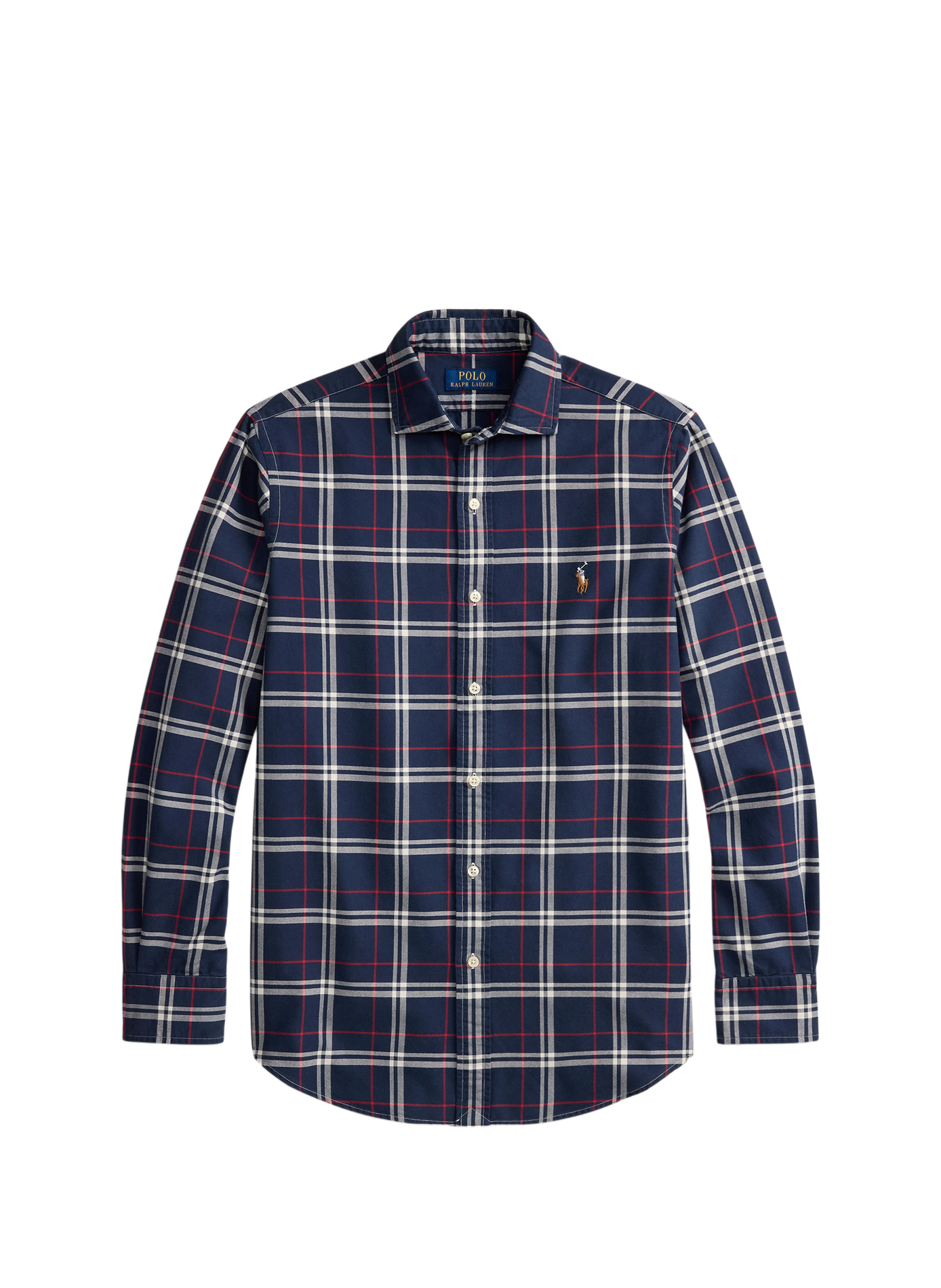 Straight cotton check shirt POLO RALPH LAUREN Blue