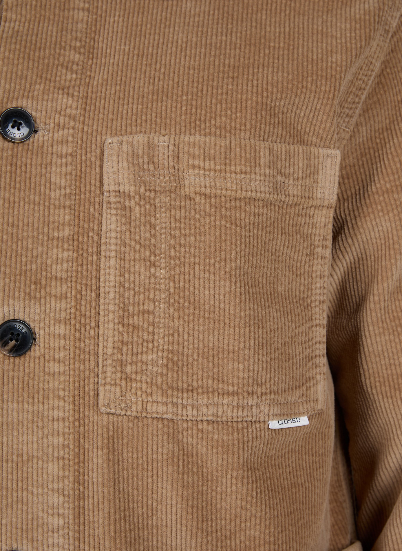 Atelier corduroy cotton jacket CLOSED Beige