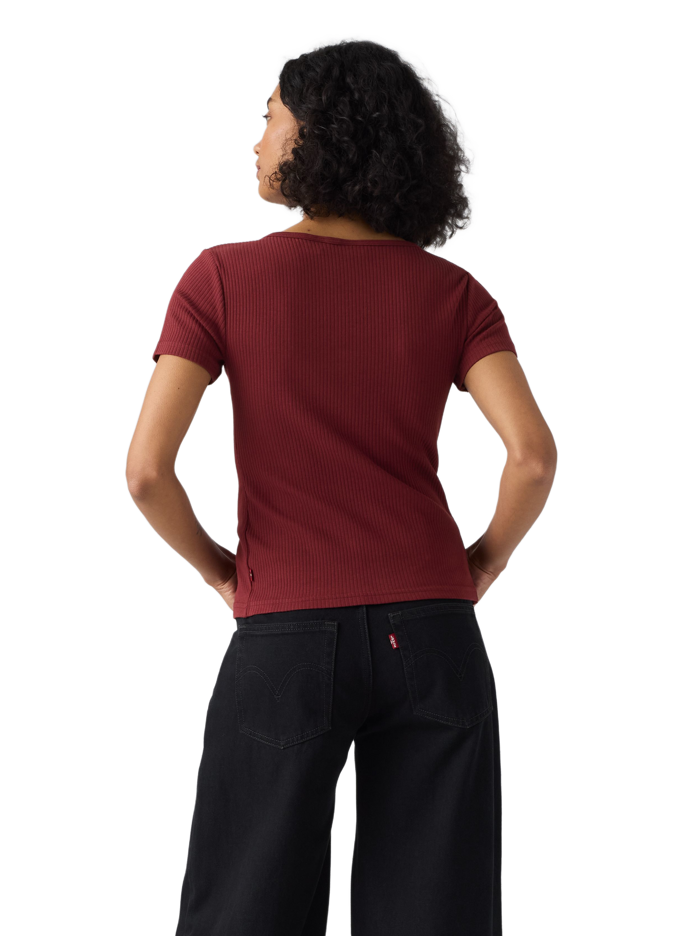 Rundhalsausschnitt T-Shirt aus Baumwollmischung LEVI'S Rot